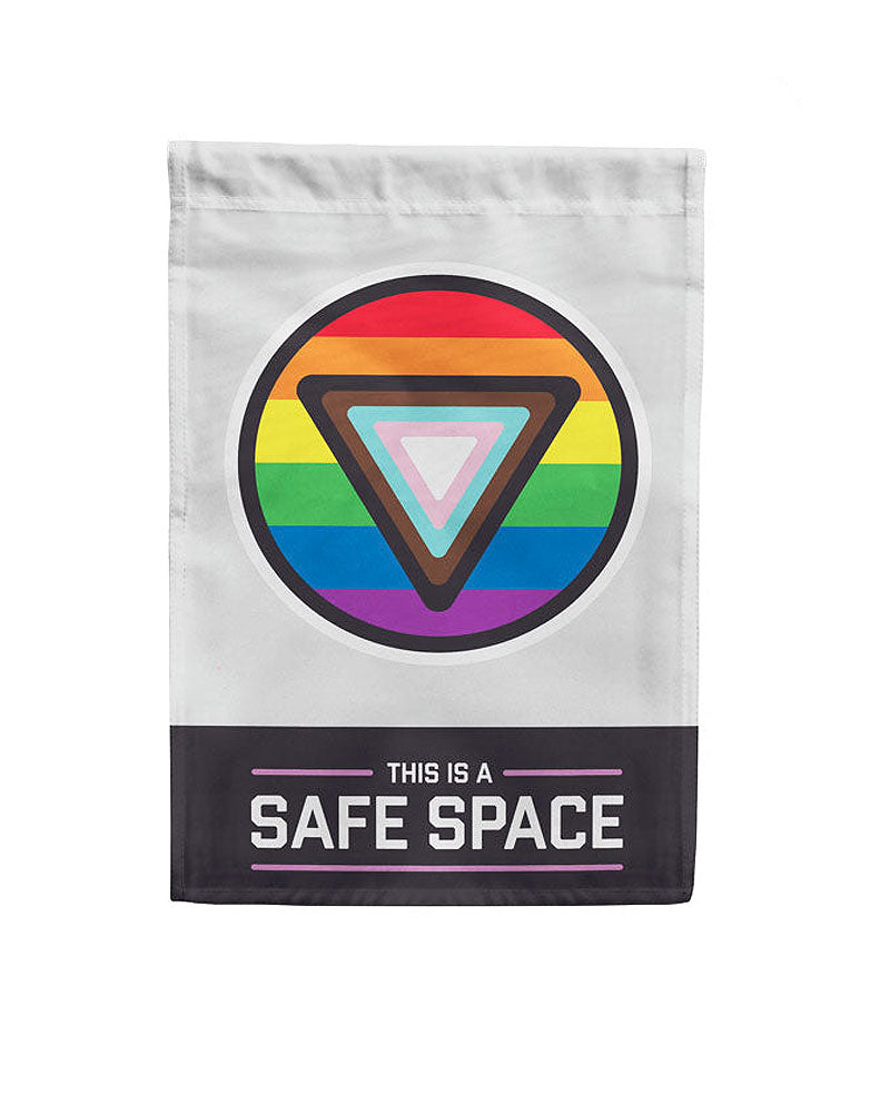 Safe Space Small Garden Flag 12x18 Inches - Decorative Yard Sign for Outdoor Patio, Lawn, and Garden Decor