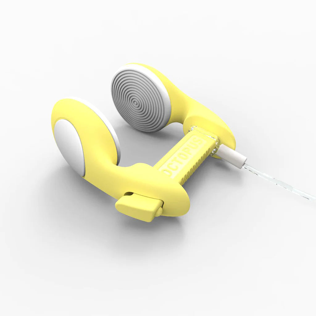 Premium Octopus Freediving Nose Clip - Classic Yellow for Comfortable Underwater Breathing | Ideal for Snorkeling, Spearfishing & Competitive Freediving