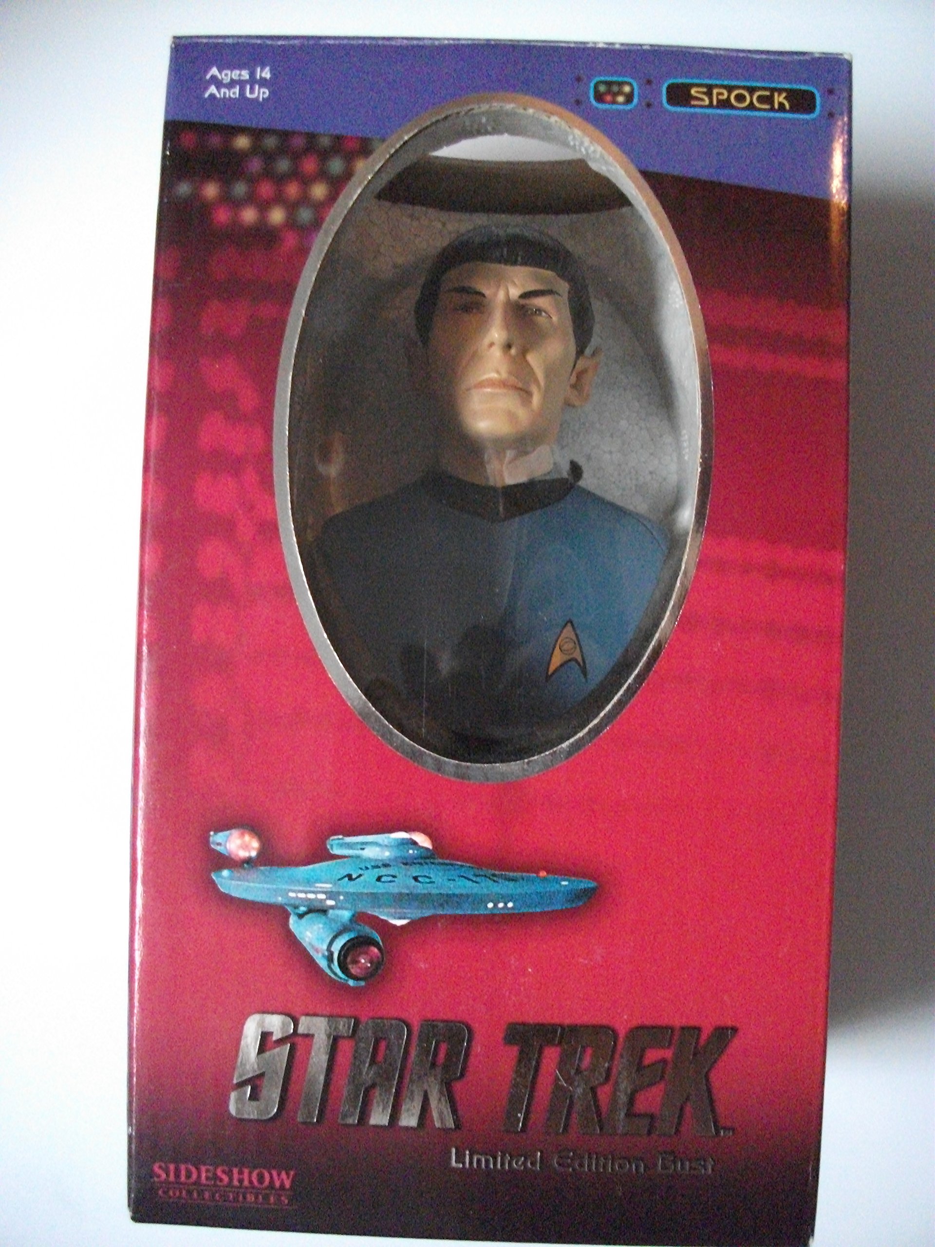 Spock Star Trek Collectible Bust by Sideshow Toy - Premium Sci-Fi Decor for Home Office & Geek Culture Display