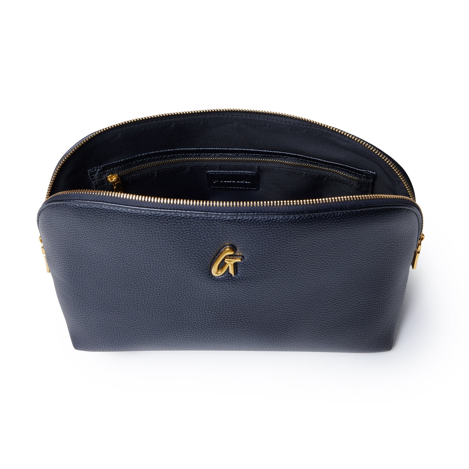 JUMBO PEBBLE COSMETIC POUCH - Large Travel Makeup Bag for Women, Waterproof Black Organizer (Perfect for Travel, Gym & Daily Essentials Storage)