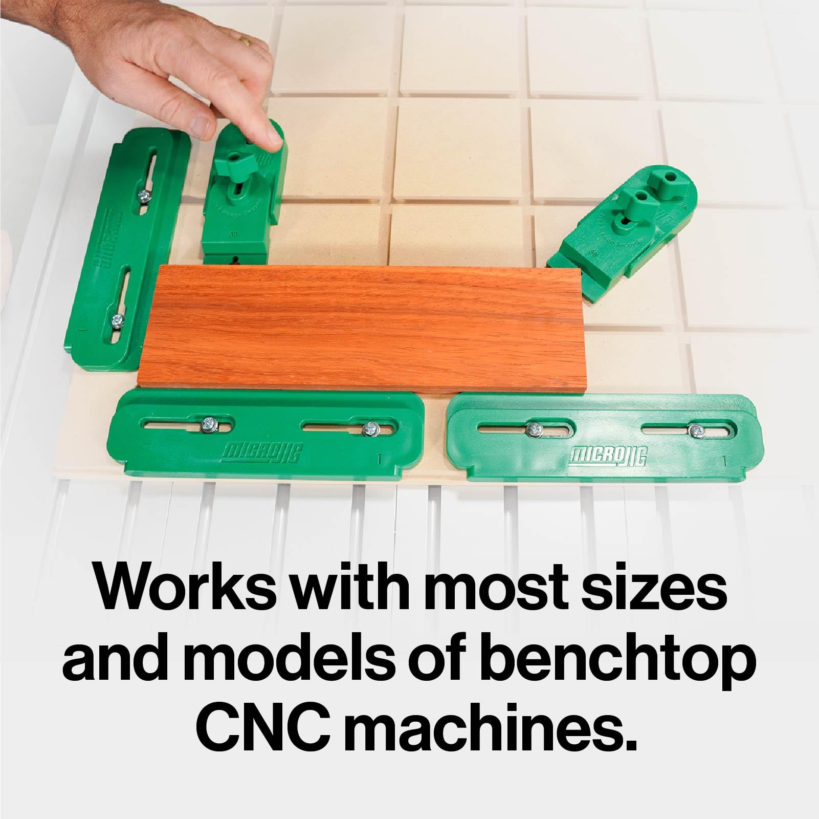 Micro Jig MatchFit CNC Clamping Kit - One-Hand Operation for Woodworking & DIY Projects | Perfect for Router Tables, CNC Machines & Workshop Precision Work