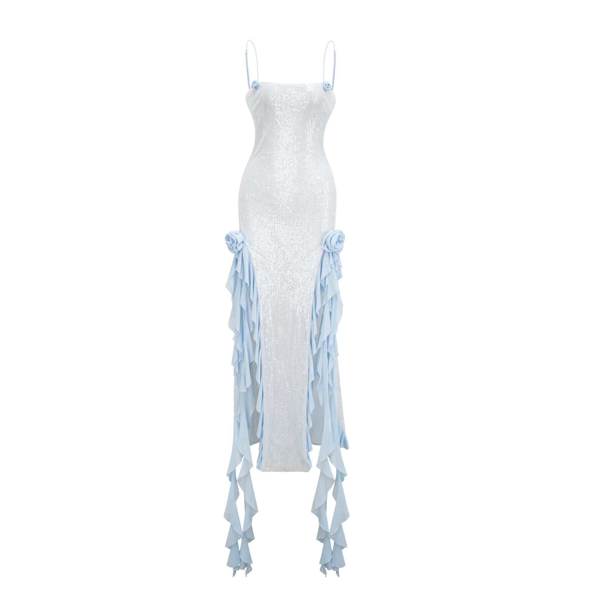 Arianne Ruffled Dress for Women - Elegant Floral Print Summer Dress for Casual Outings, Parties & Beach Vacations