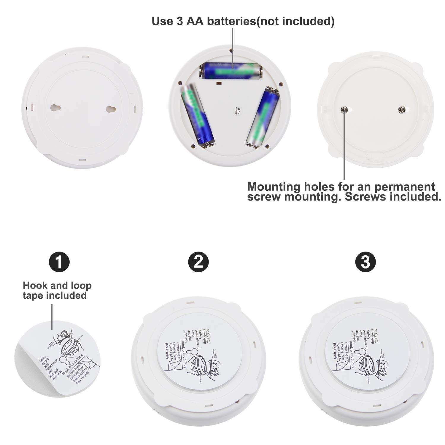 Wireless LED Spotlights with Remote - Dimmable Battery Operated Art Lights for Wall Display, Rotatable Head Stick-On Picture Lights for Posters, Dartboards & Artwork (2-Pack) - Perfect for Home Gallery, Office Decor & Retail Displays