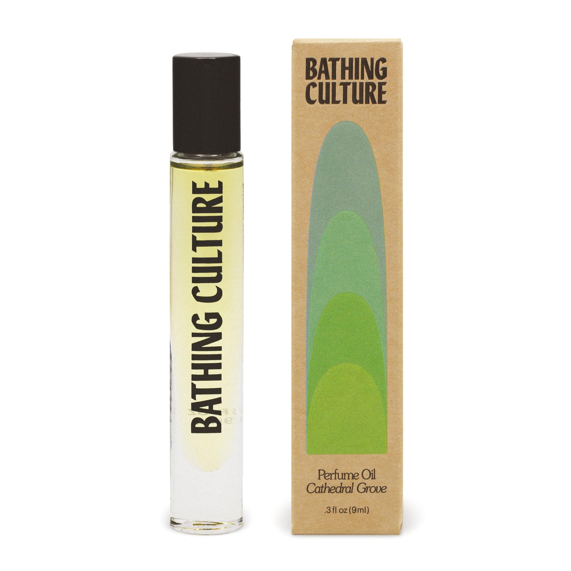 Organic Cathedral Grove Roll-On Perfume Oil by Bathing Culture | Natural, Vegan, Biodegradable & Sustainable Personal Care (0.3 fl oz | 9 ml) - Perfect for Travel, Daily Wear & Eco-Friendly Gifting