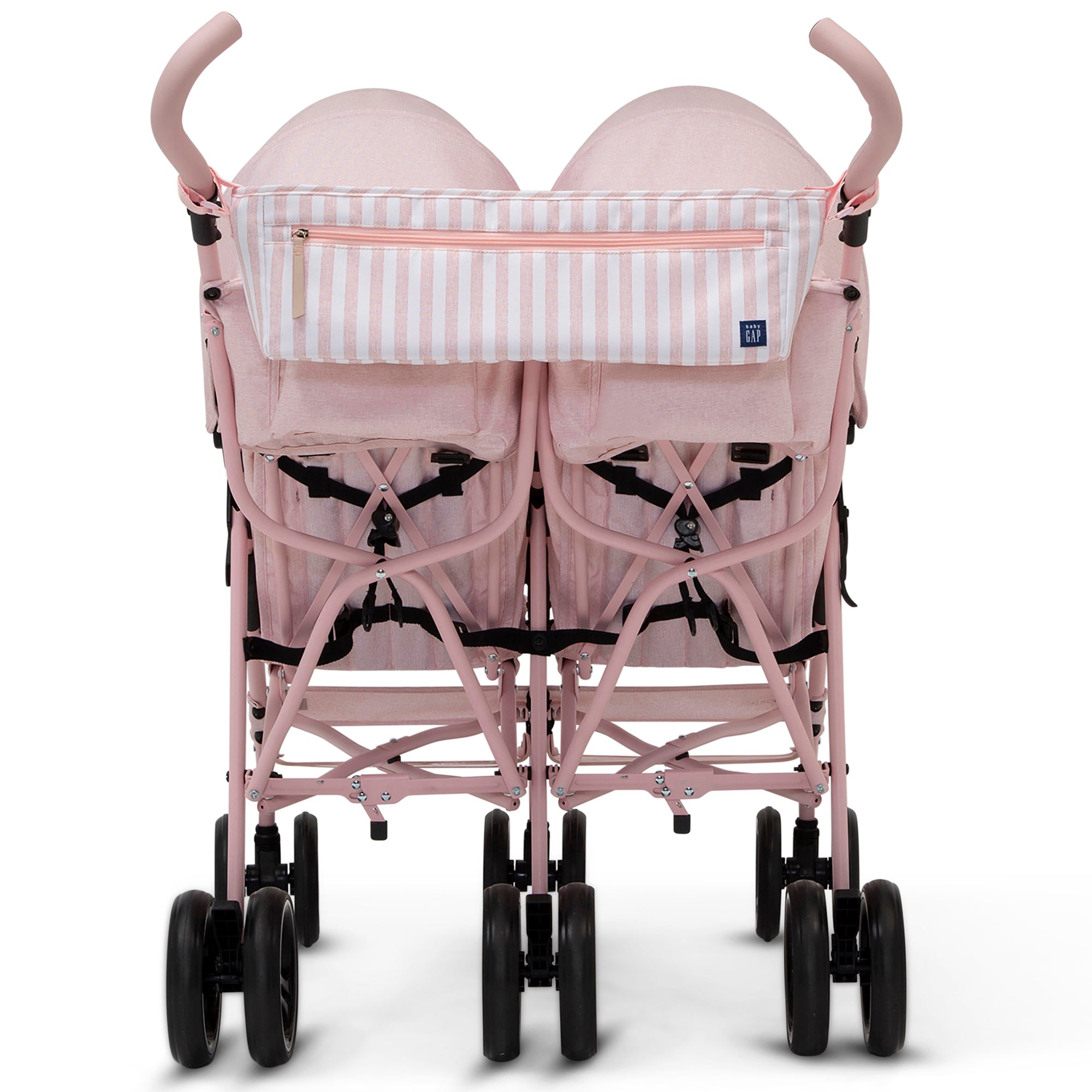 BabyGap Classic Side by Side Double Stroller - Lightweight Compact Twin Stroller for Toddlers & Infants - Perfect for Shopping, Travel & Outdoor Walks