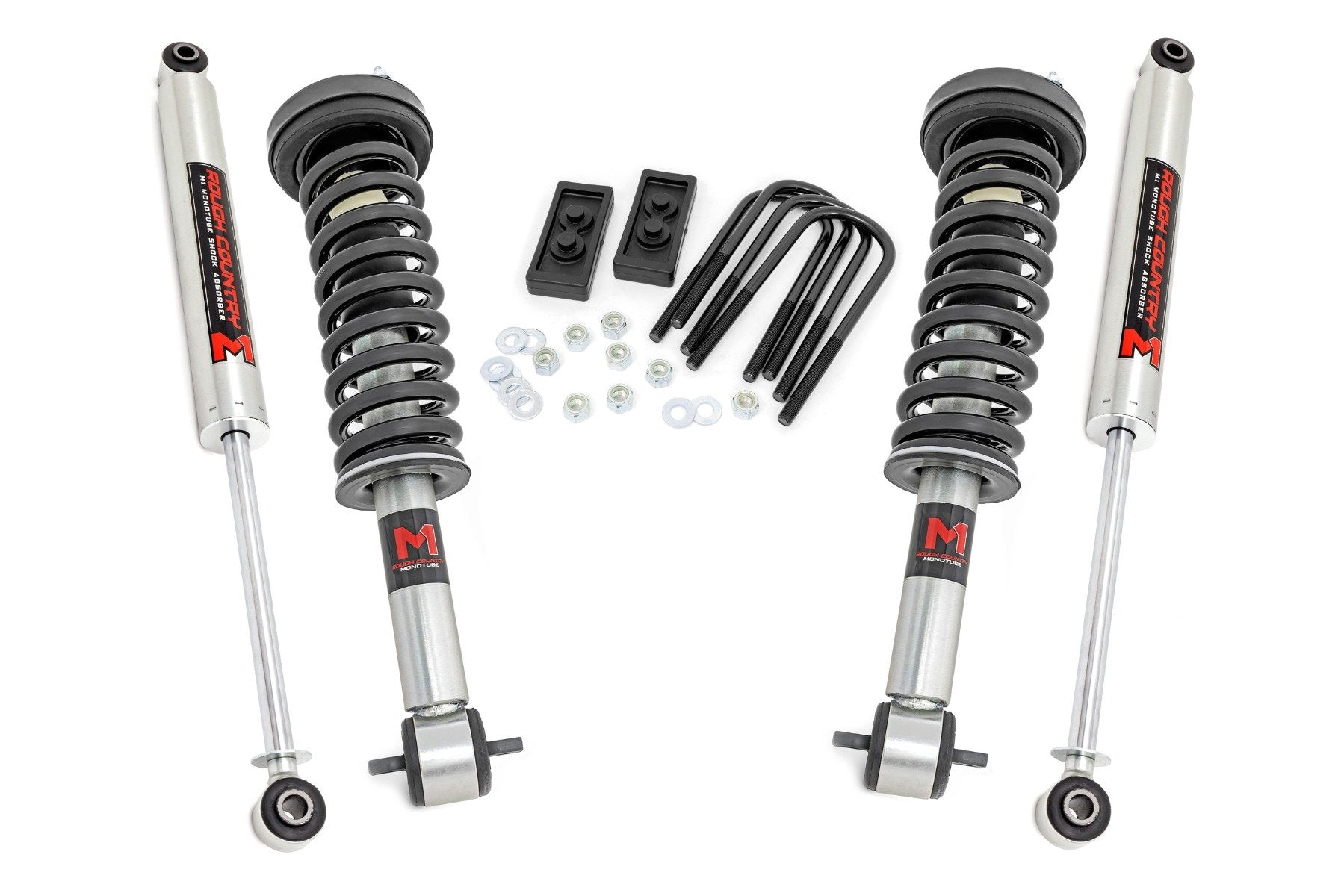 2 Inch Lift Kit for Ford F-150 4WD (2021-2025) - Heavy Duty M1 Struts | Off-Road Suspension Upgrade | Perfect for Trail Riding & Truck Customization