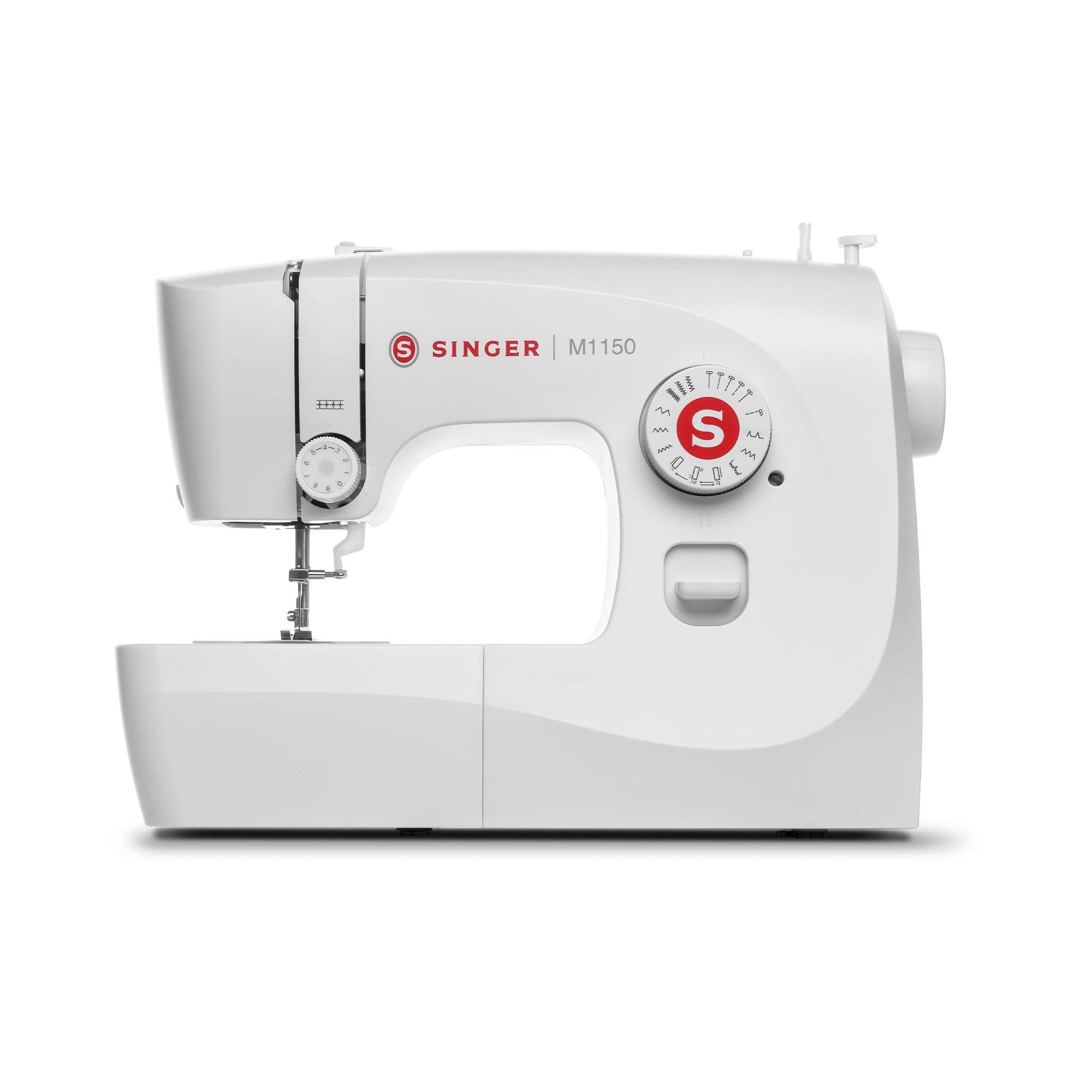 SINGER M1150 Lightweight Portable Sewing Machine - 45 Built-in Stitches, LED Light & 4-step Buttonhole | Perfect for Home Use, Quilting, Dressmaking & DIY Projects