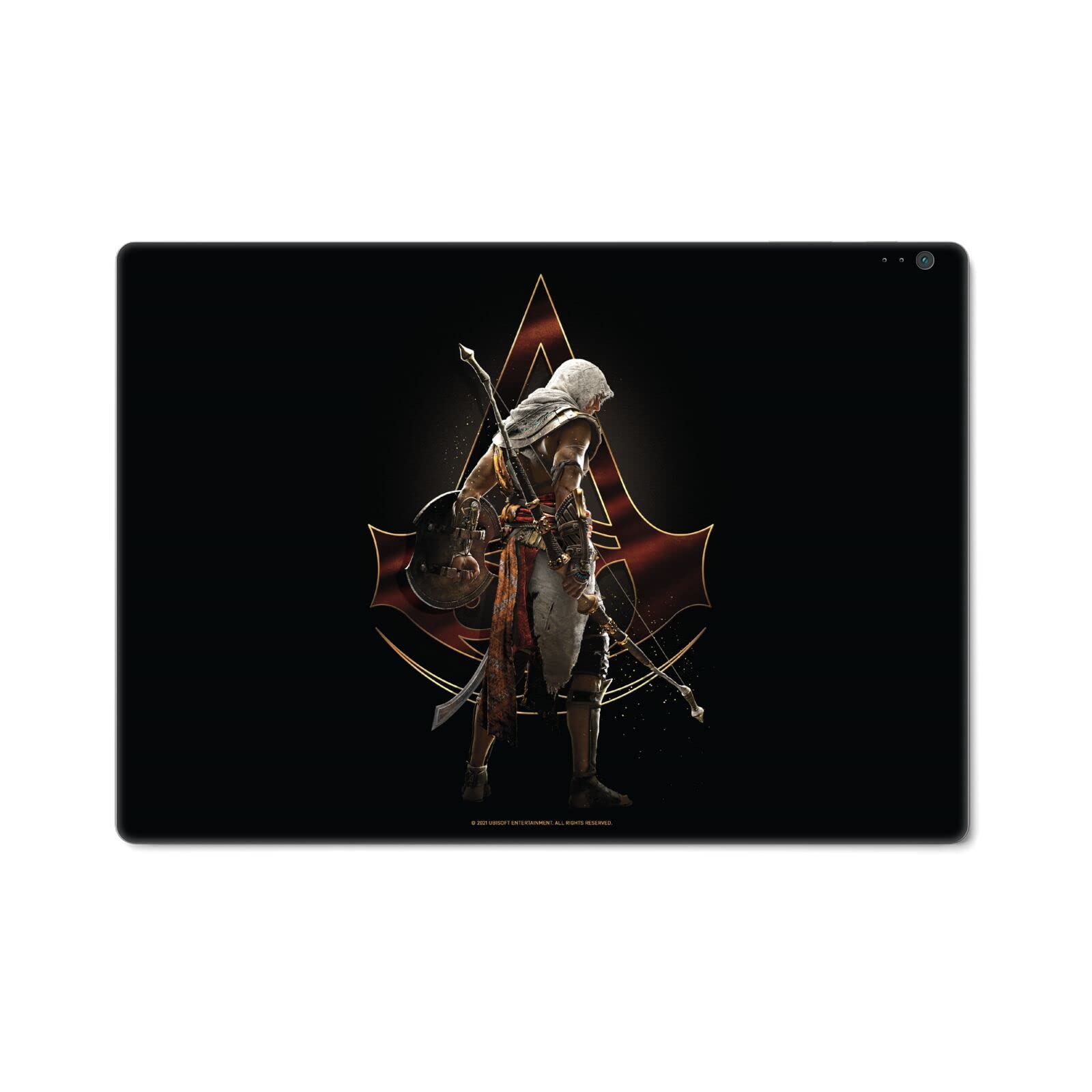 Officially Licensed Assassin's Creed Bayek Crest Origins Vinyl Sticker Skin Decal - Compatible with Microsoft Surface Book 2 - Gaming & Laptop Protection for Fans