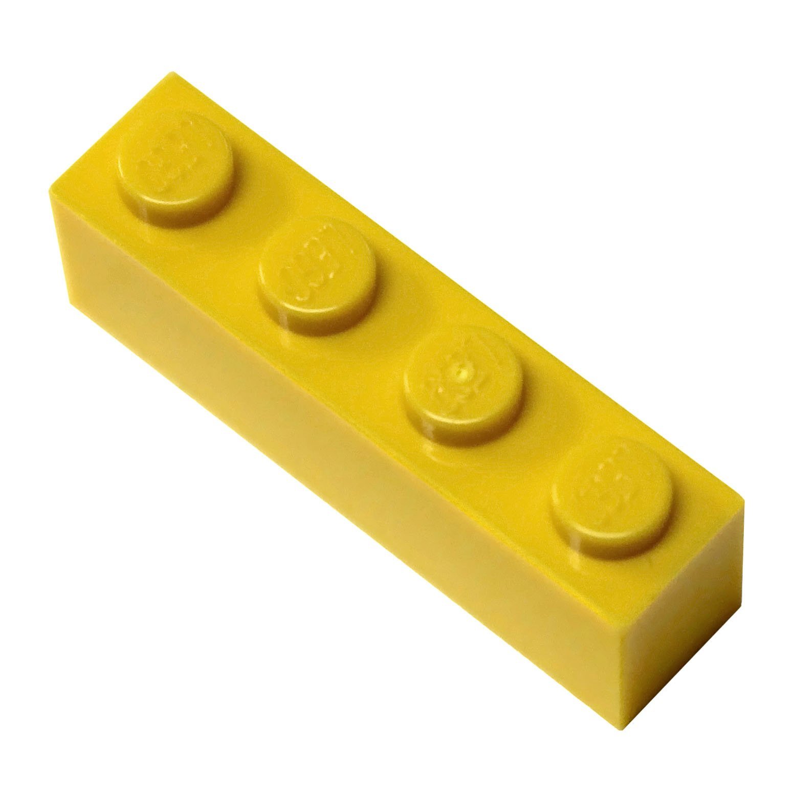 LEGO 1x4 Bright Yellow Bricks (20-Piece Set) - Perfect for Building, DIY Projects & LEGO Creations