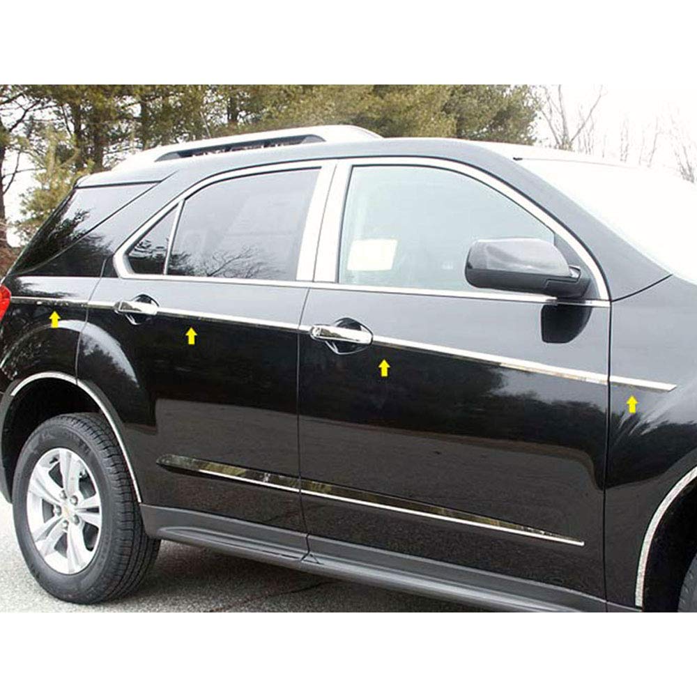 12-Piece Chrome 1-Inch Accent Trim Kit for 2010-2017 Chevy Equinox - Perfect for Car Exterior Styling & Customization