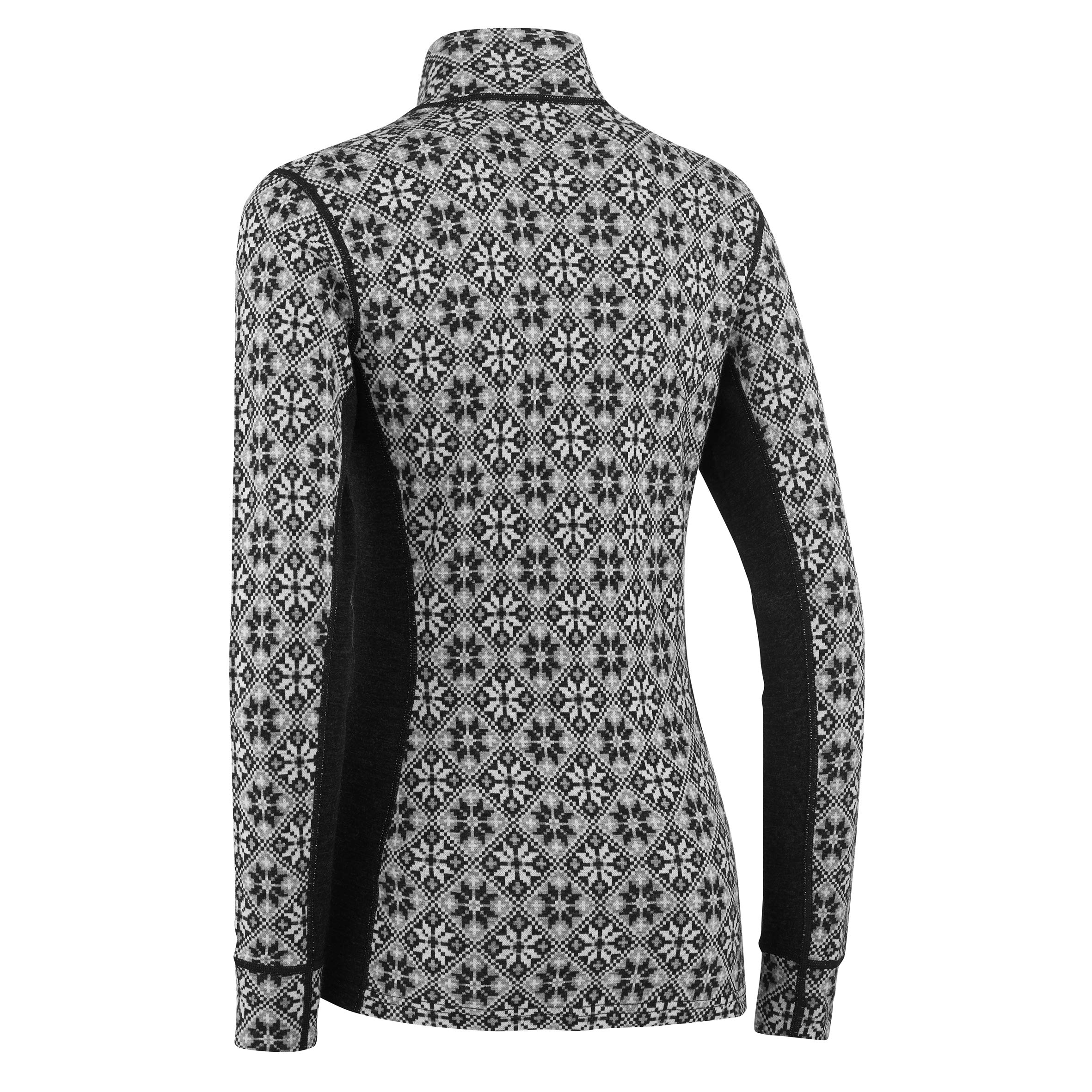Kari Traa Women's 100% Merino Wool Base Layer Top - Fitted Long Sleeve Thermal Shirt for Hiking, Skiing & Winter Sports | Rose Half Zip Knit Pullover