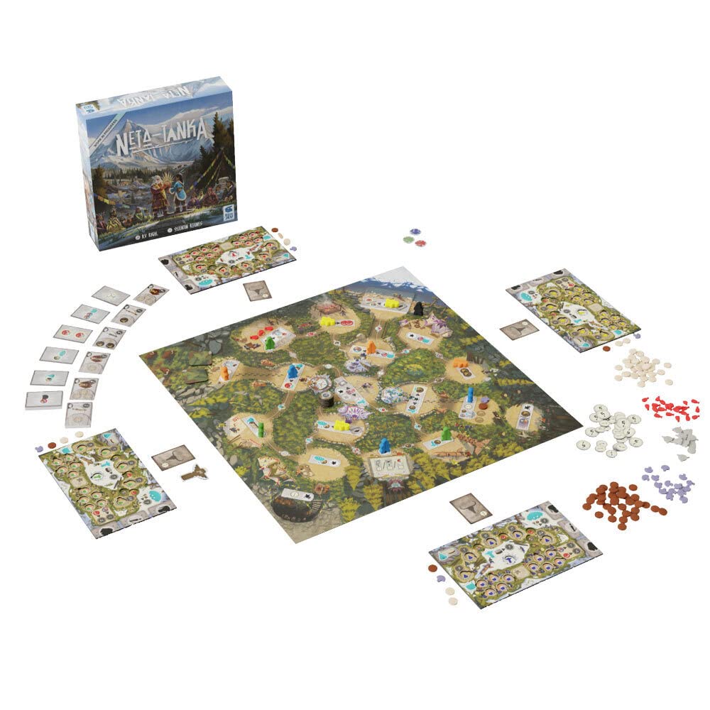 610228 Multi-Color Board Game & Expansion Set - Fun Family Game Night & Party Entertainment for Adults & Kids