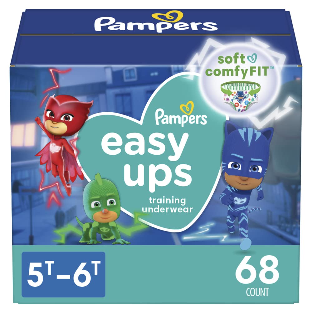**Pampers Easy Ups Potty Training Underwear for Toddlers - Boys & Girls, Sensitive Baby Wipes Perfume Free (1008 Count) - Ideal for Daycare, Travel & Overnight Protection**