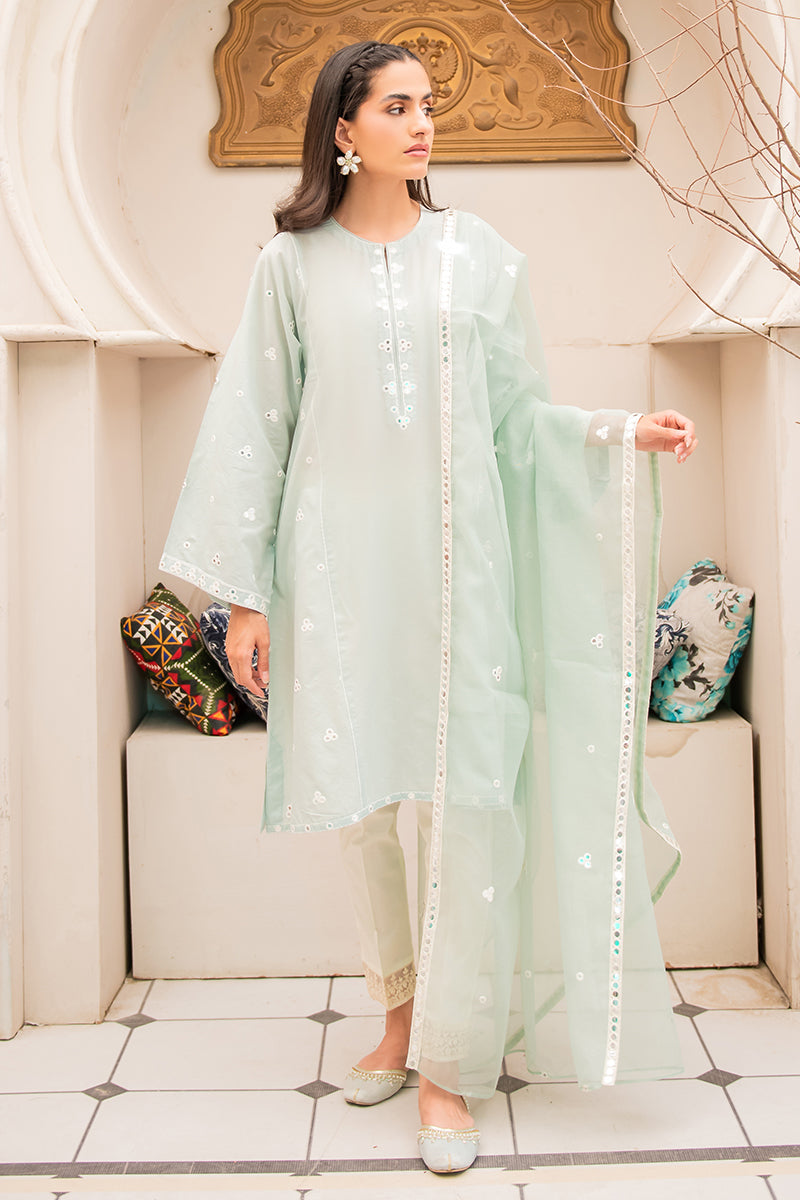 MISTY BLOOM 2-Piece Women's Ethnic Outfit Set (Kurta Shirt & Dupatta Scarf) - Traditional Indian Wear for Festivals, Weddings & Special Occasions