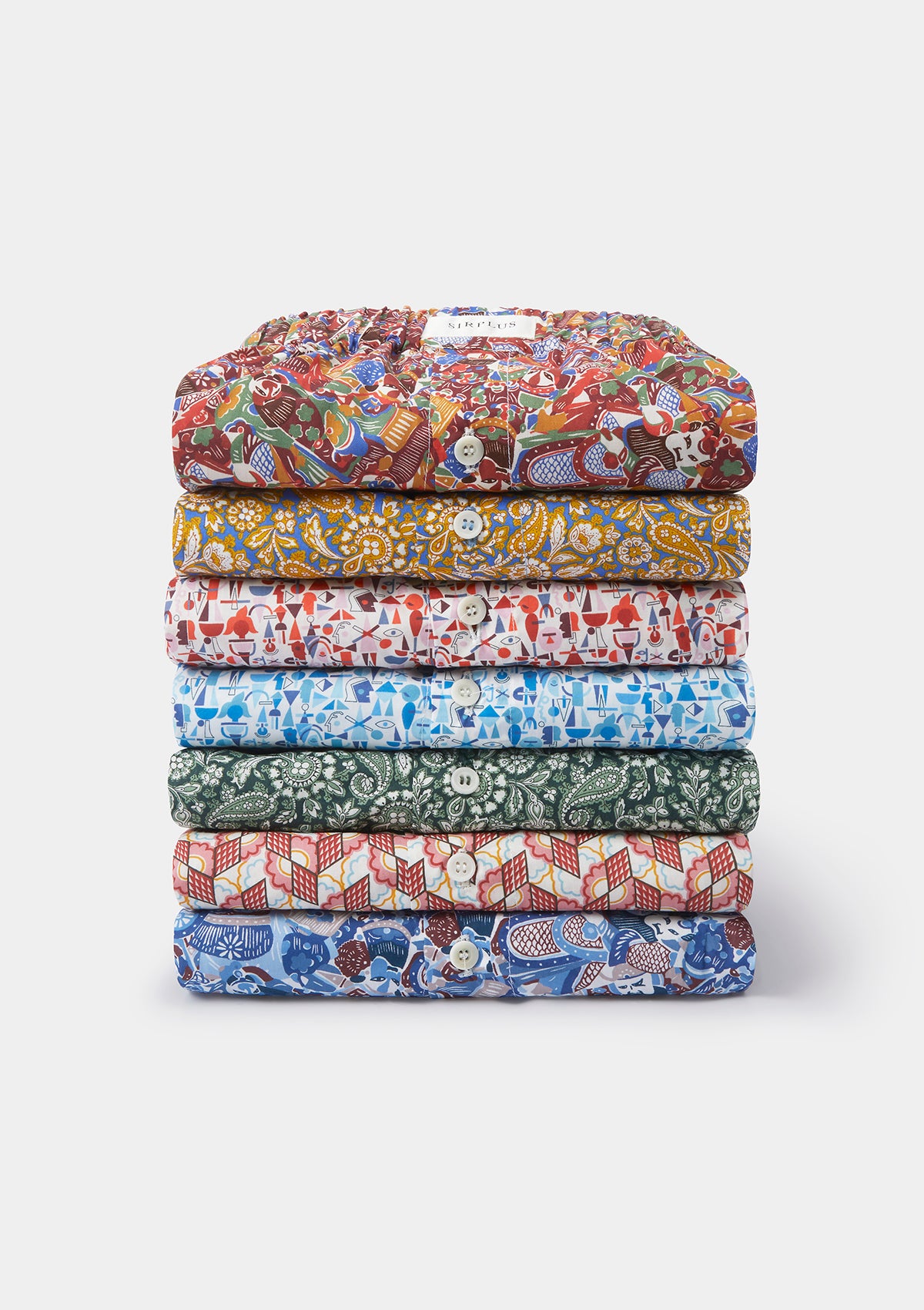 Bauhaus Blue Boxer Shorts for Men - Premium Liberty Fabric, Comfortable & Breathable - Perfect for Lounge, Sleep & Casual Wear