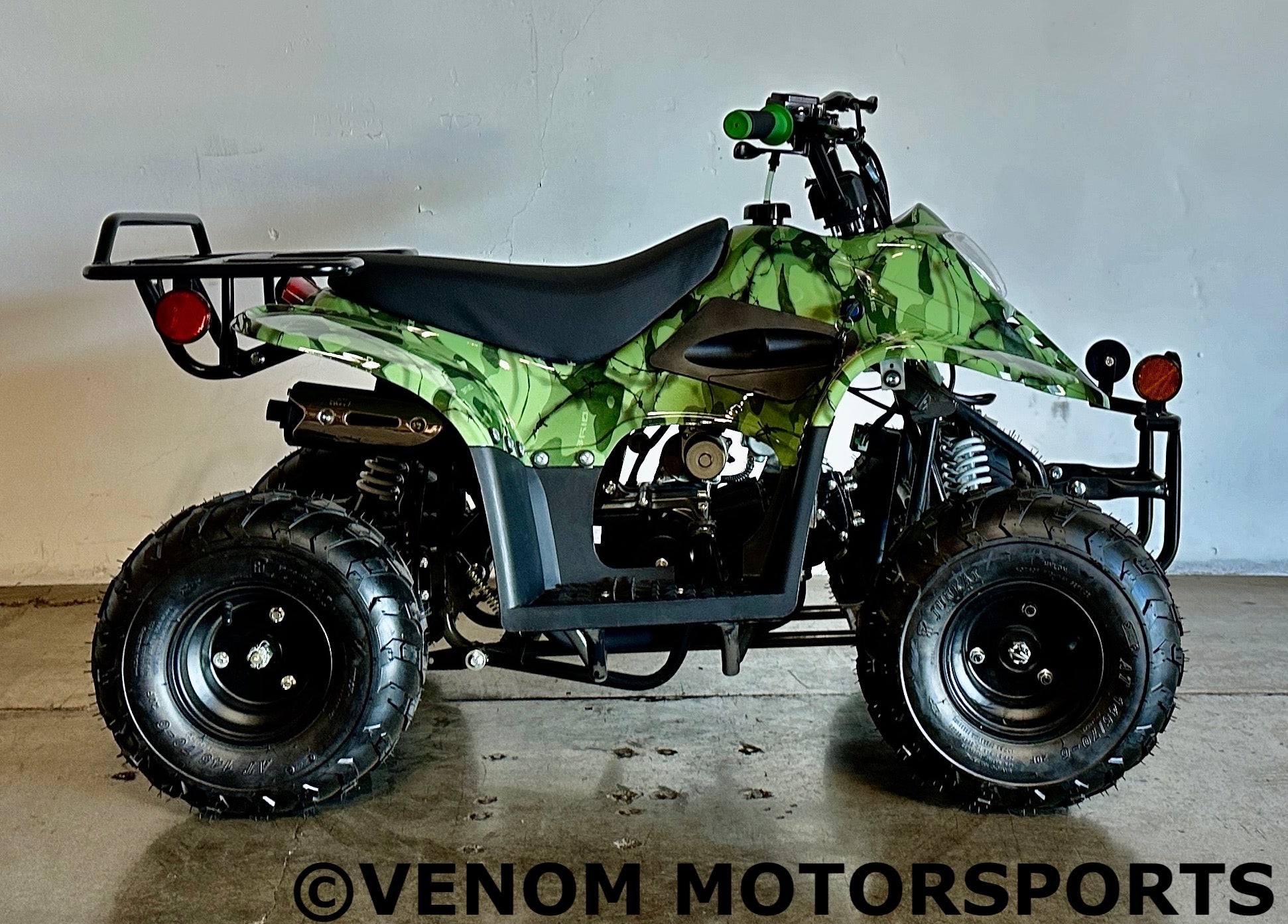 Venom Moccasin 110cc ATV - Fully Automatic Gas-Powered Quad Bike for Adults & Teens - Perfect for Off-Road Trail Riding, Farm Work & Backyard Fun