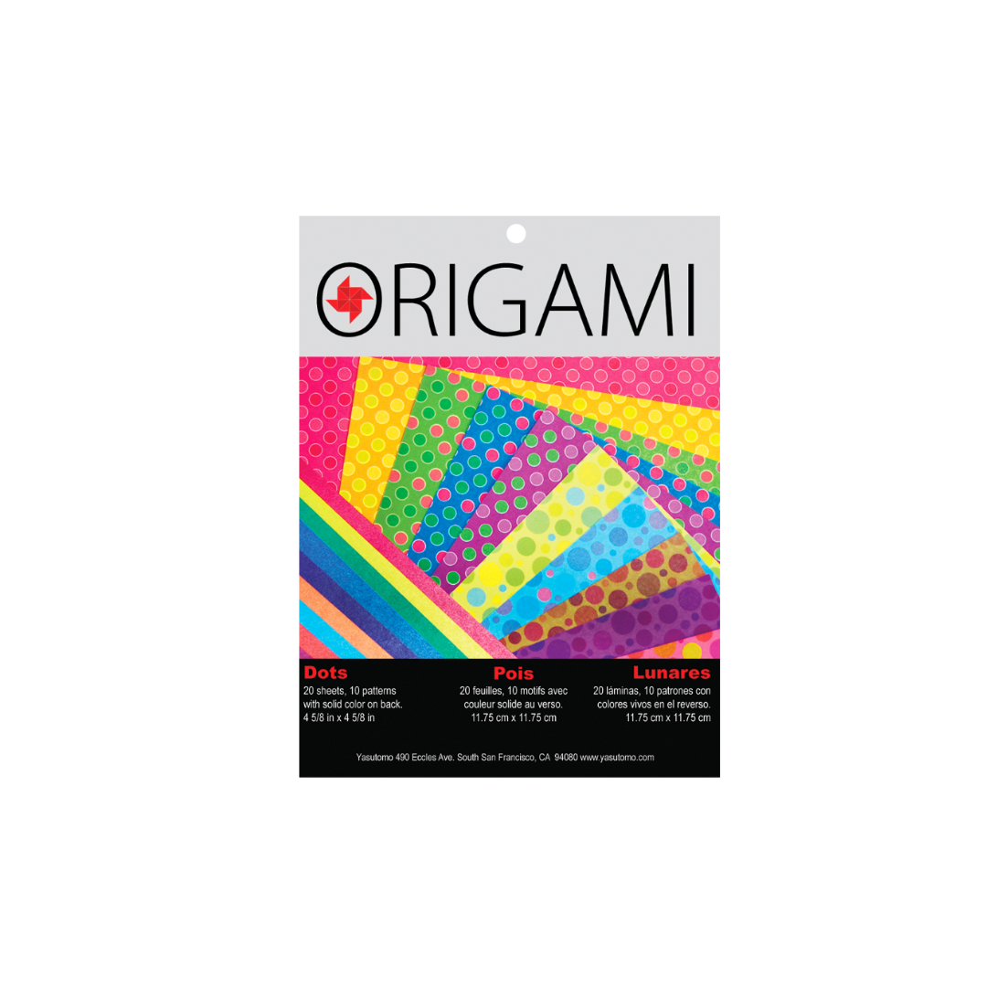 Origami Paper Set - 20 Sheets, 10 Vibrant Patterns, 4 5/8 Inch (4853) - Perfect for DIY Crafts, Scrapbooking & Japanese Paper Folding Art Projects