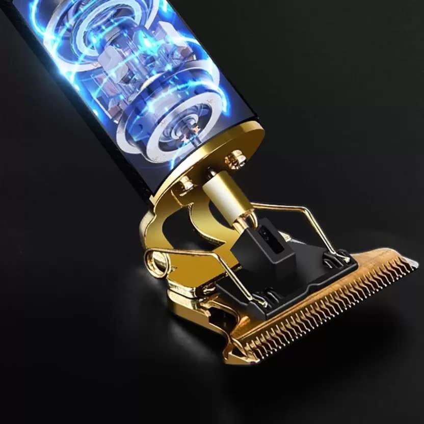 Rechargeable Golden Hair Trimmer for Boys - Professional Kids Hair Clipper for Home & Travel Use
