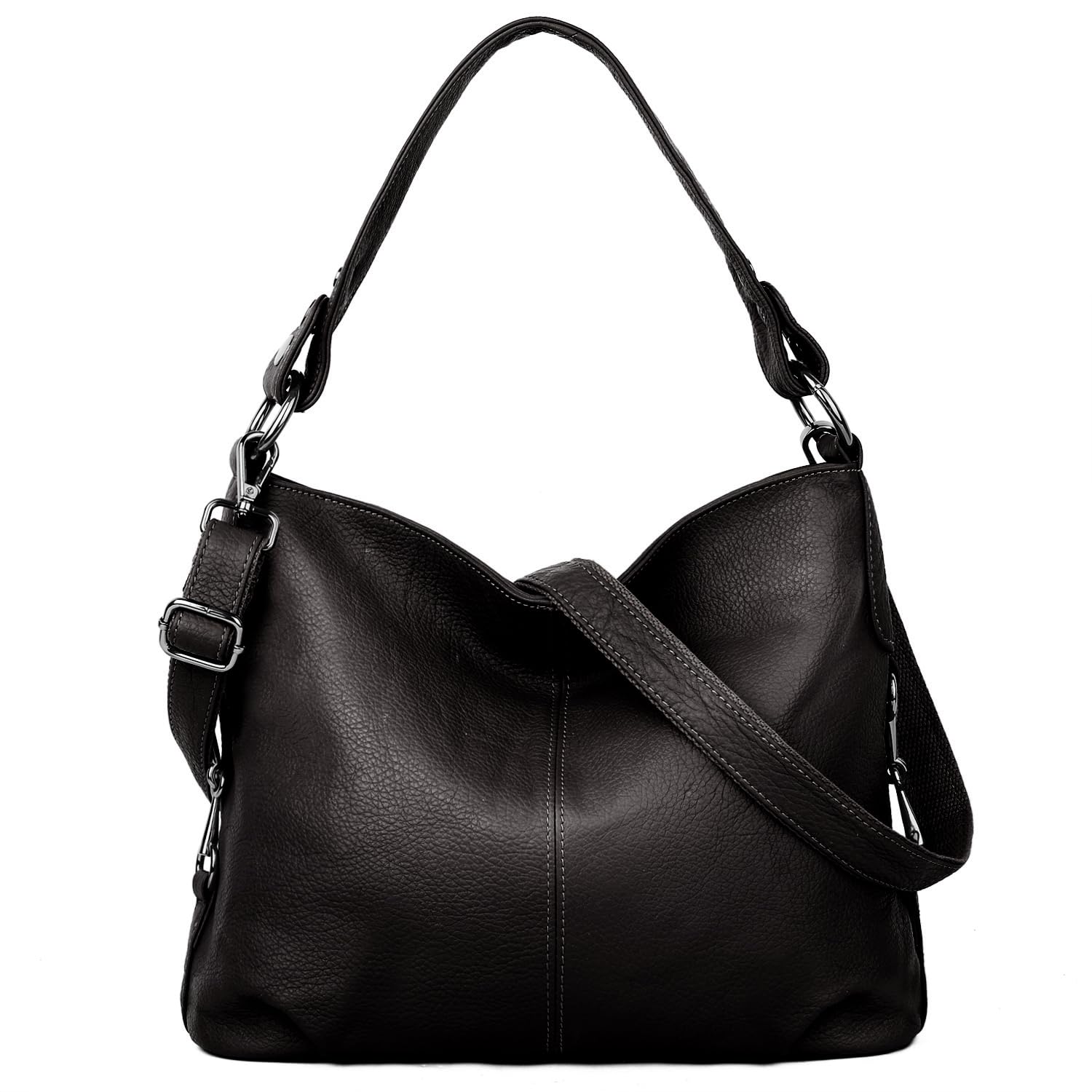 Genuine Leather Shoulder Bag for Women - Stylish Hobo Crossbody Purse (Office & Travel)