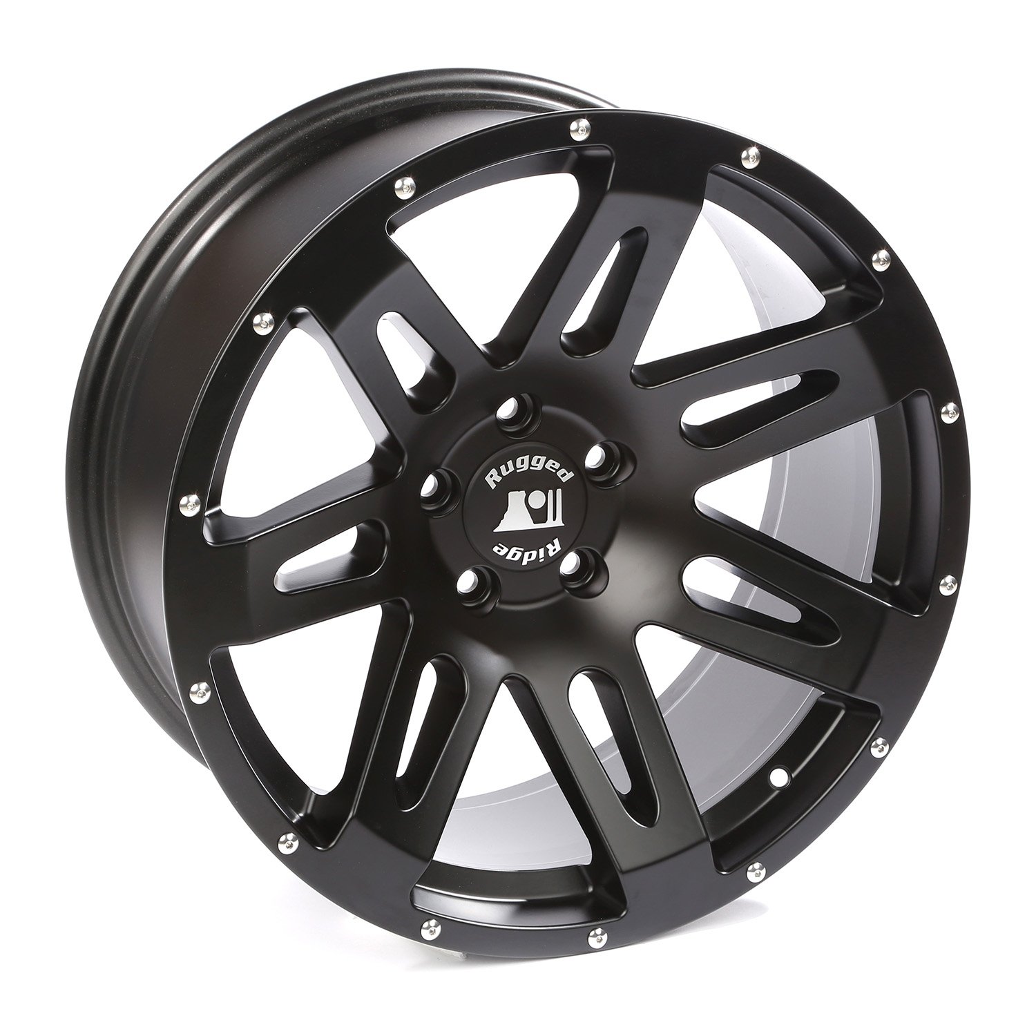 Rugged Ridge XHD 20x9 Black Satin Wheel 15306.01 for 2007-2025 Jeep Wrangler JK/JL & 2020-2025 Jeep Gladiator JT - Off-Road, Rock Crawling & Daily Driving