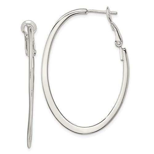 925 Sterling Silver Hoop Clip Back Earrings for Women - Hypoallergenic Fashion Jewelry Gift for Birthday, Anniversary & Special Occasions - Perfect for Parties, Weddings & Everyday Wear