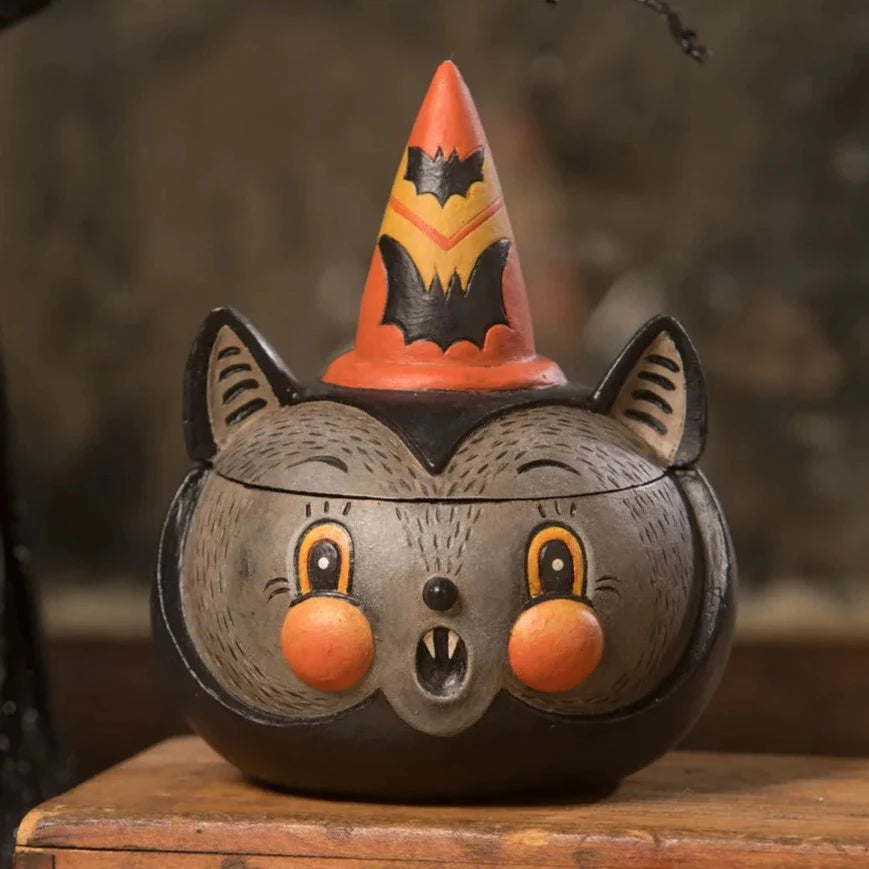 Batty Barnum Halloween Container by Johanna Parker - Spooky Decor for Parties & Home | Bethany Lowe Designs