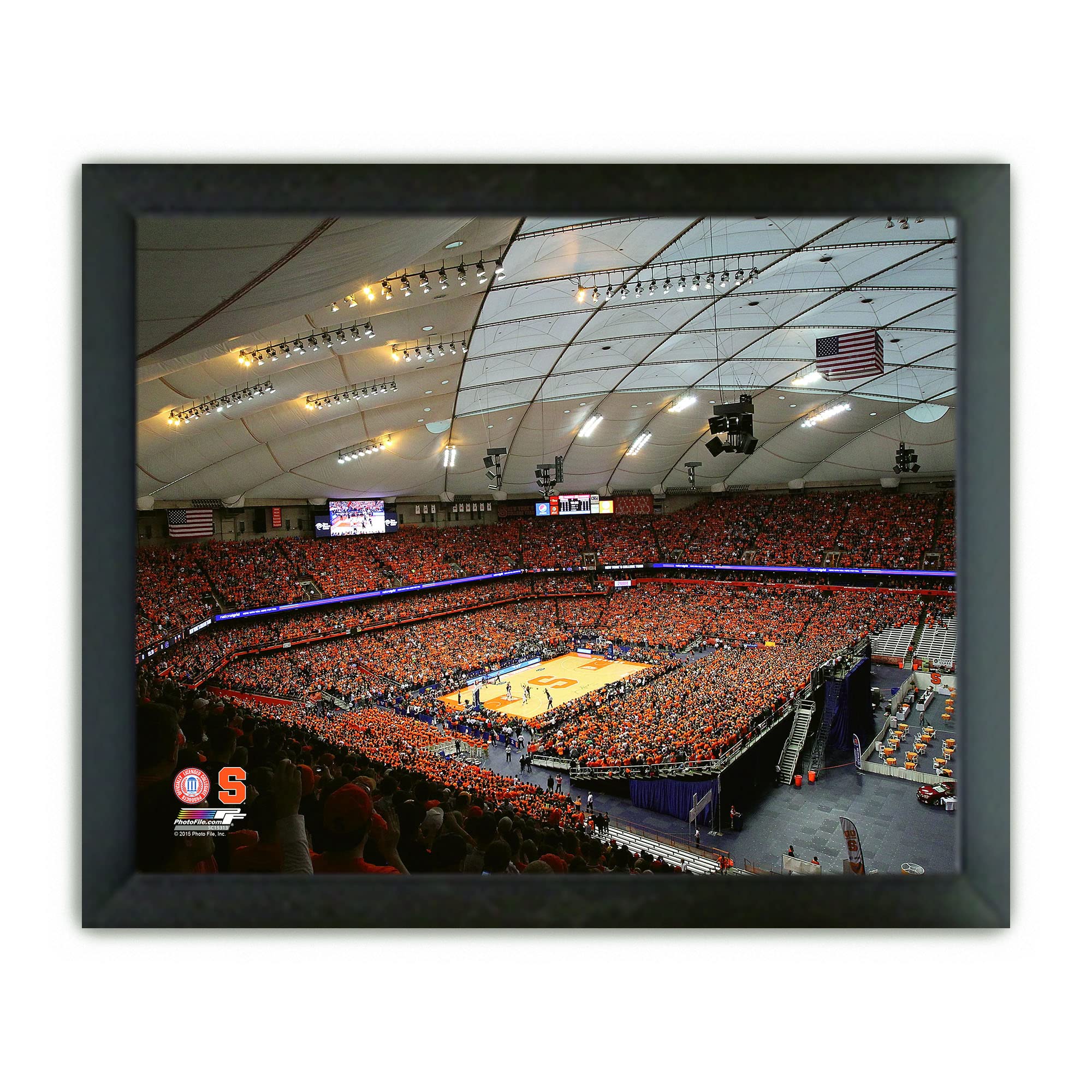Syracuse University Carrier Dome Framed Photo 18x22 Inches - Record-Breaking 35,012 Fans Attendance on Feb 23, 2013 - Perfect for Sports Memorabilia, College Decor & Orange Fan Gifts