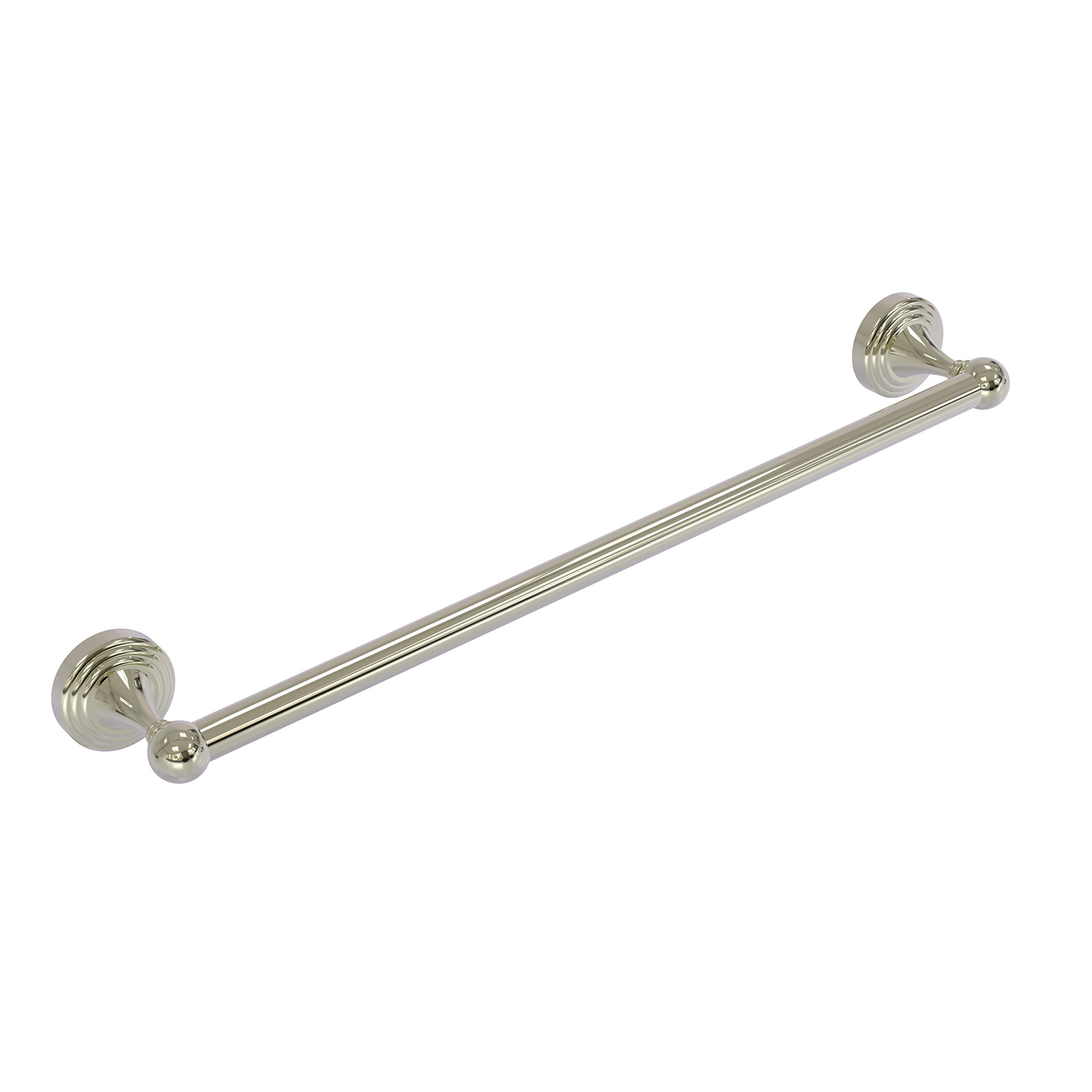 Allied Brass SG-41/30 Sag Harbor Collection 30 Inch Bathroom Towel Bar in Polished Nickel - Perfect for Modern Bathrooms, Spas, and Guest Rooms