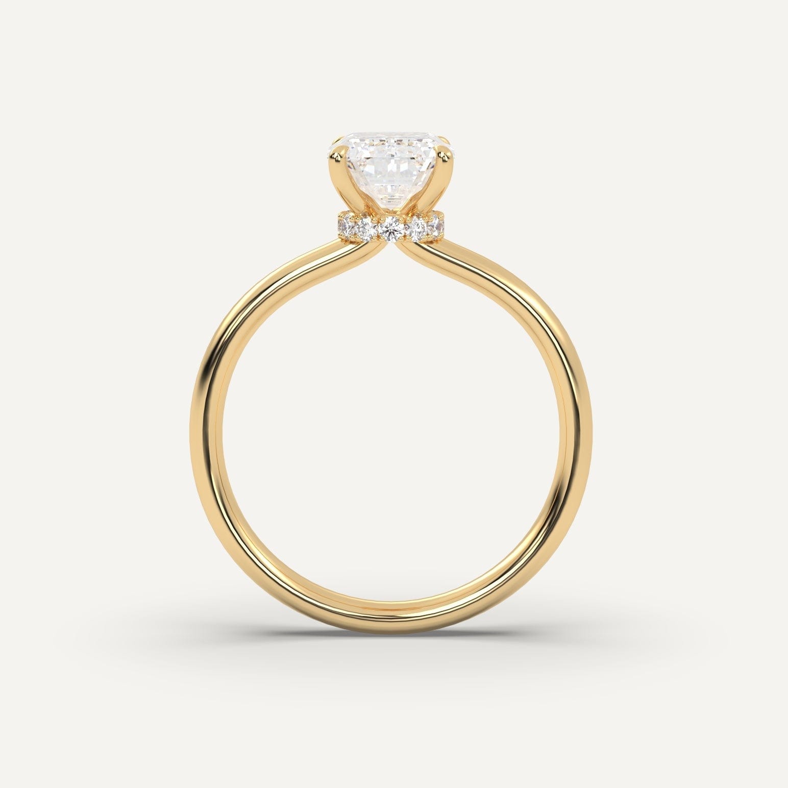 2 Carat Emerald Cut Diamond Engagement Ring - 14K White Gold Solitaire Wedding Band for Women - Perfect for Proposals, Anniversaries & Special Occasions