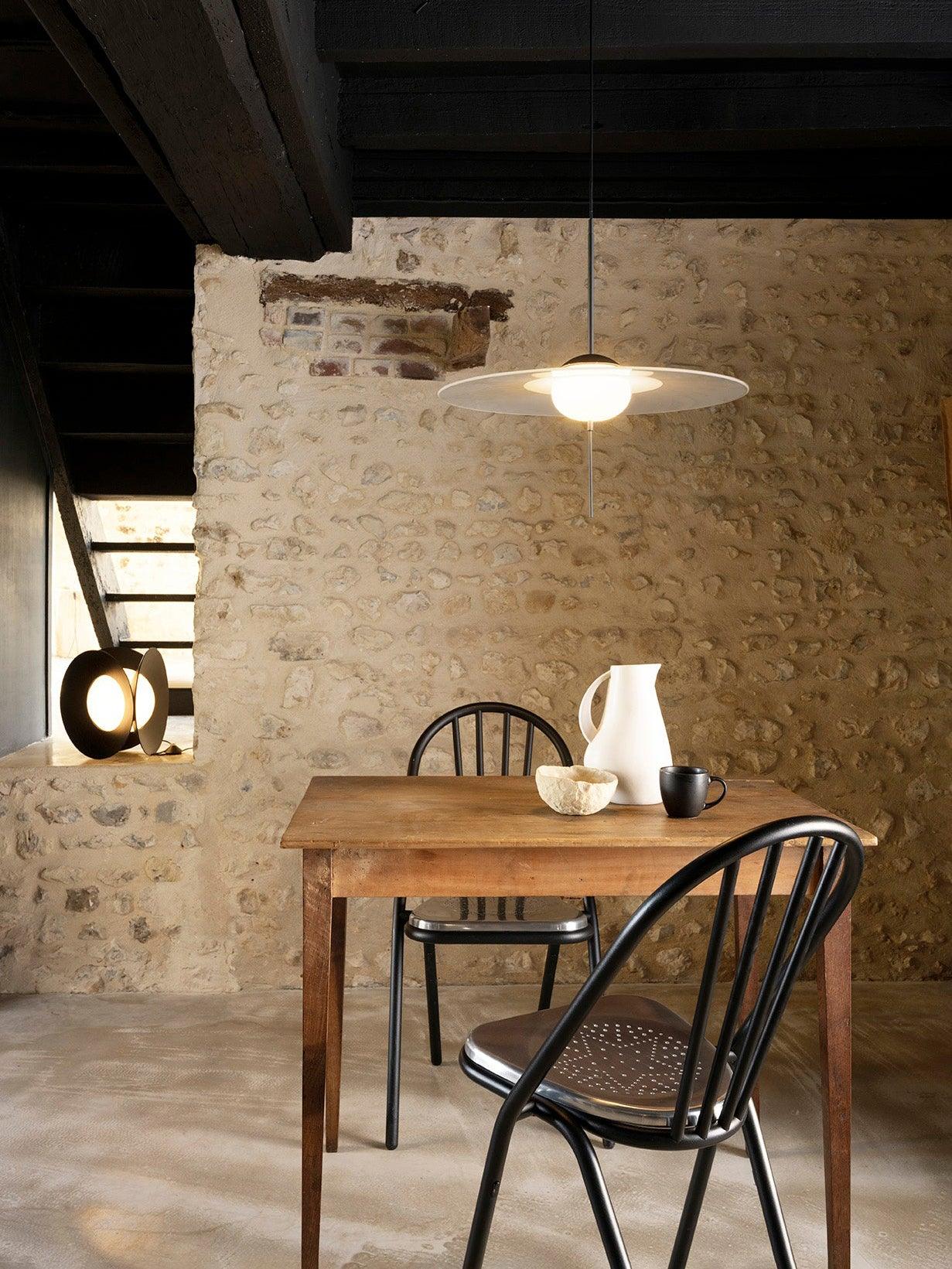 Modern Mono Pendant Light Fixture - Adjustable Hanging Lamp for Kitchen Island, Dining Room & Bedroom - Sleek Minimalist Design with Dimmable LED Bulb - Perfect for Home Decor & Interior Lighting