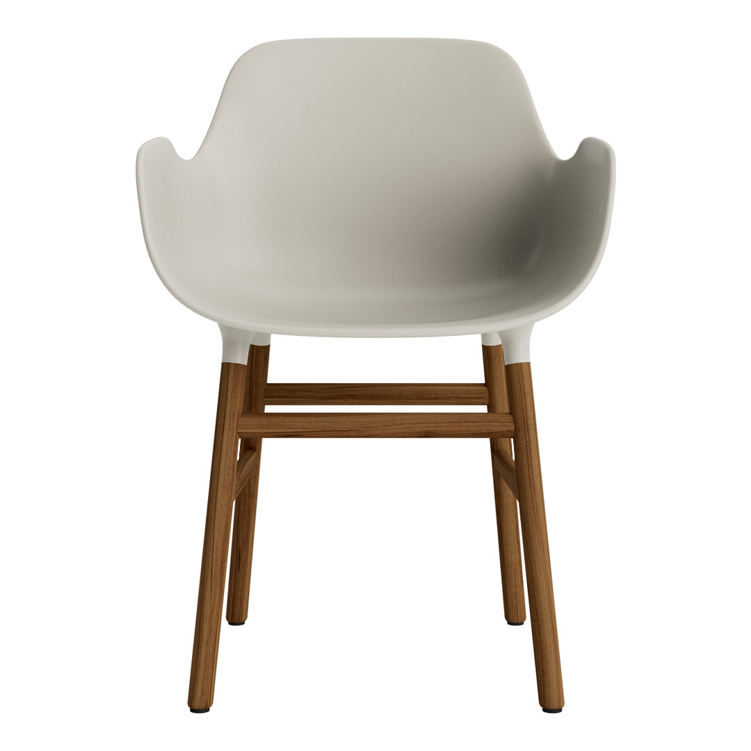 Modern Form Armchair with Solid Wood Legs - Stylish and Comfortable Seating for Living Room, Office, or Lounge