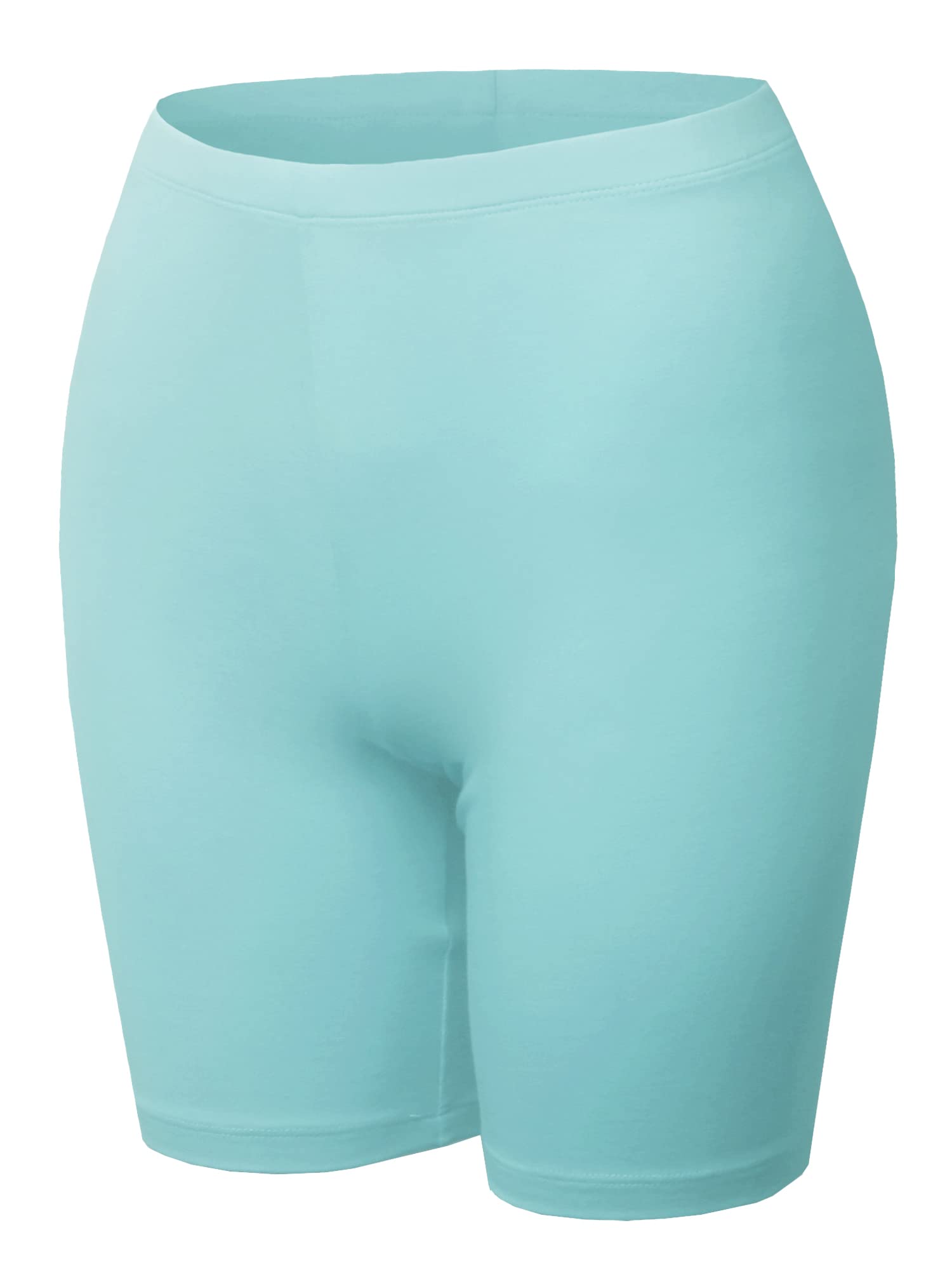 Emma Women's Essential Active Daily Cotton Mid Rise Biker Shorts - Comfortable Workout & Lounge Shorts for Yoga, Running, Gym, and Casual Wear