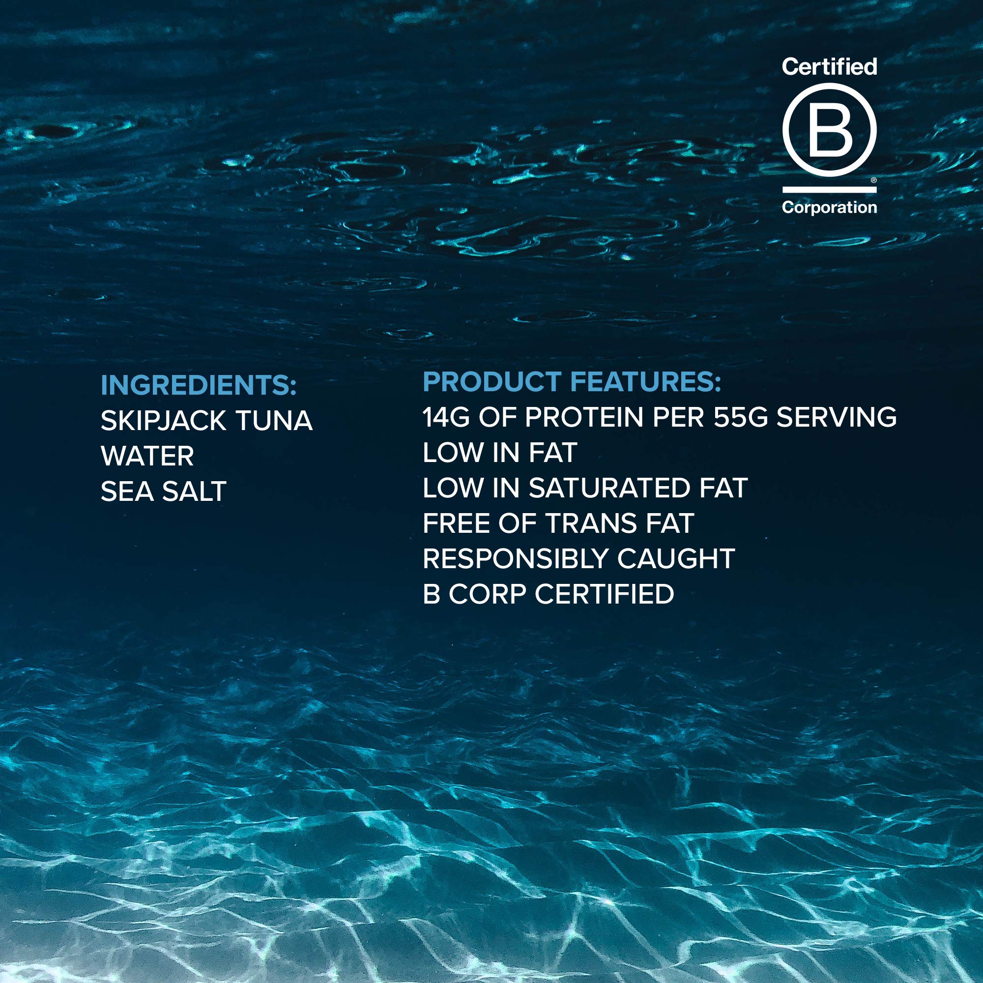 Premium Skipjack Tuna Chunks in Water - 3 Pack (170g Each) | High Protein Canned Tuna (14g Protein per 55g Serving) | Perfect for Salads, Sandwiches & Healthy Meal Prep