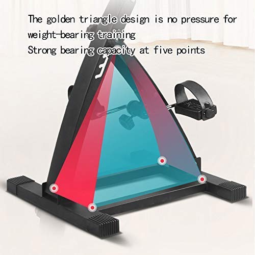 Deluxe Folding Pedal Exerciser - Portable Arm & Leg Workout Machine with Adjustable Resistance, Compact Desk Cycle for Office & Home Fitness - Perfect for Low Impact Exercise While Working, Watching TV or Rehab
