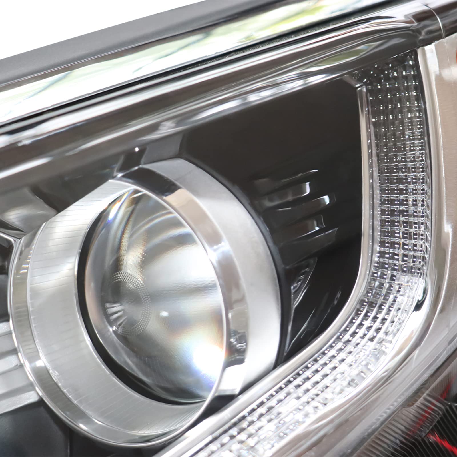 2016-2018 Kia Optima EX LX S SXL SX Premium LED DRL Halogen Headlights - Driver Side Left Headlamp (US Stock) - Perfect Replacement for Night Driving & Enhanced Visibility