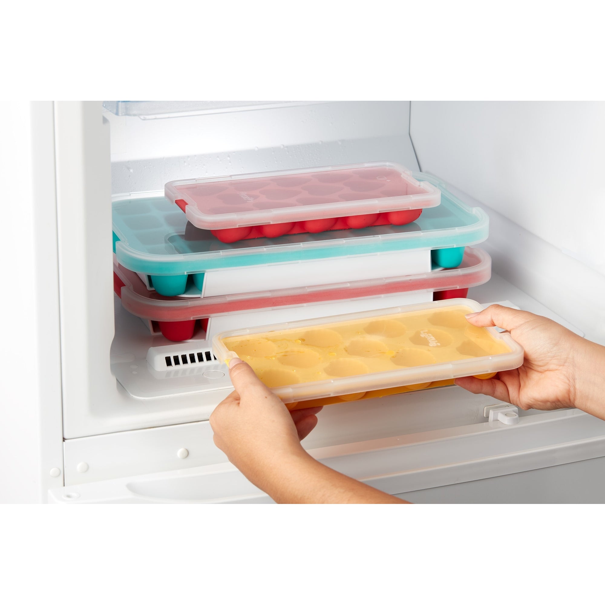 Industrial Ice Cube Tray With Lid - Large Capacity Silicone Ice Maker for Bars, Restaurants & Home Cocktails - Perfect for Commercial Use & Party Drinks