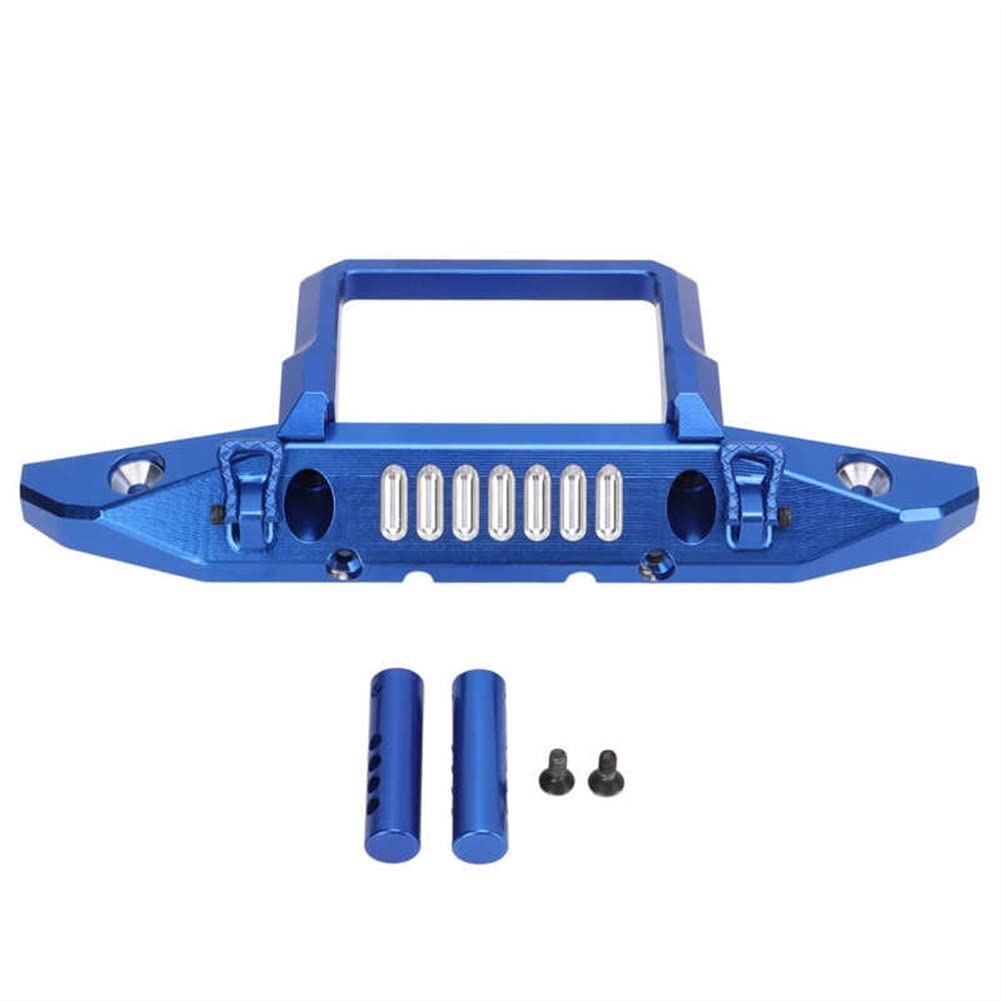 LYunce Aluminum Alloy RC Car Front Bumper - Heavy Duty Metal Upgrade Part for Axial 1/6 Scale Off-Road Vehicles (Blue) | Perfect for Crawling, Rock Racing & Trail Adventures