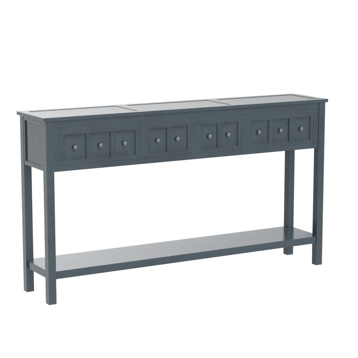 Merax 60 Inch Sofa Table with Drawers & Shelf - Long Console Table for Living Room, Entryway & Hallway - Easy Assembly Modern Home Furniture for Small Spaces