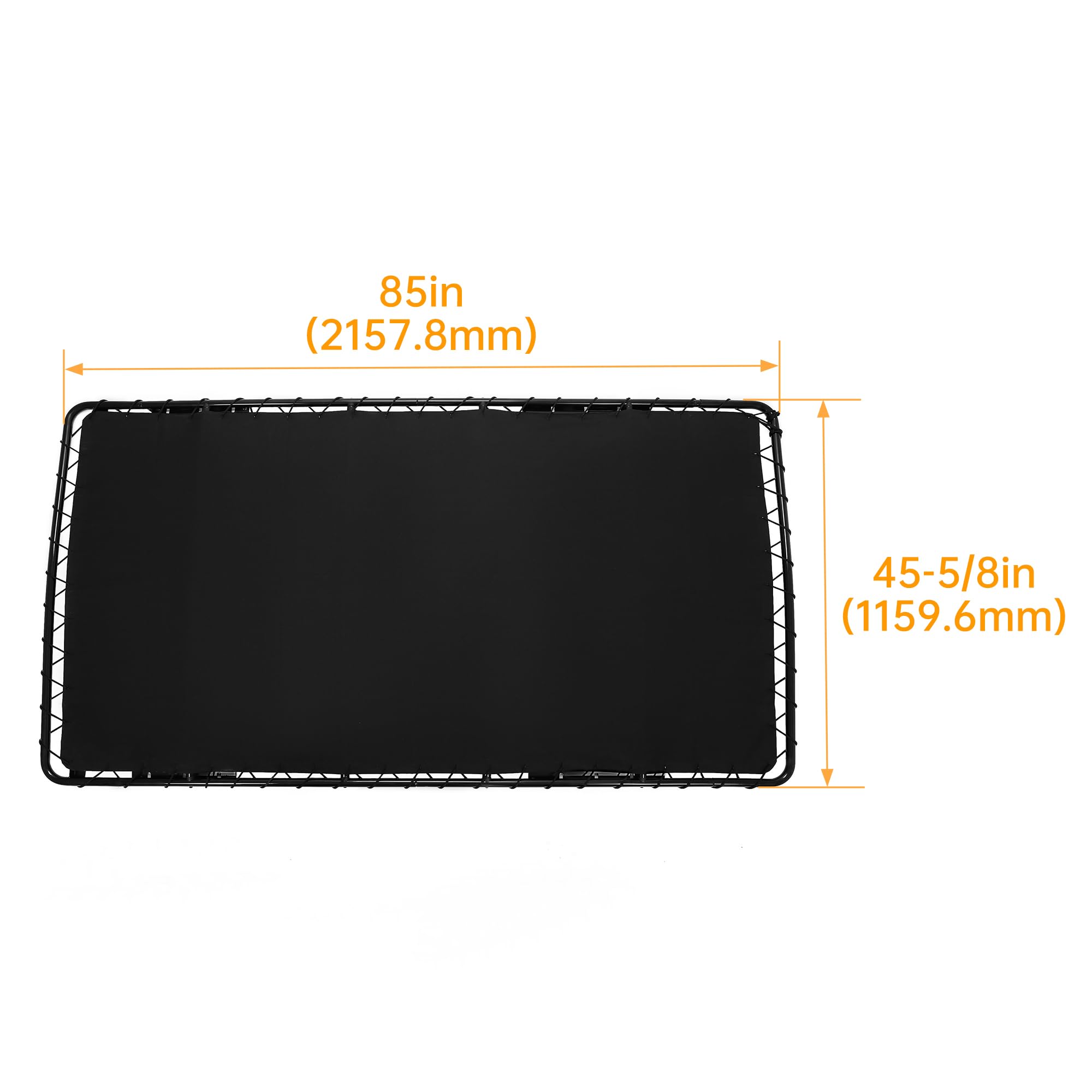 Universal Golf Cart Sun Top Canopy - Black Steel Frame Roof Compatible with EZGO, Club Car & Yamaha Carts | Extended Top Sail Canvas for Shade & Weather Protection | Perfect for Golf Courses, Resorts & Outdoor Events