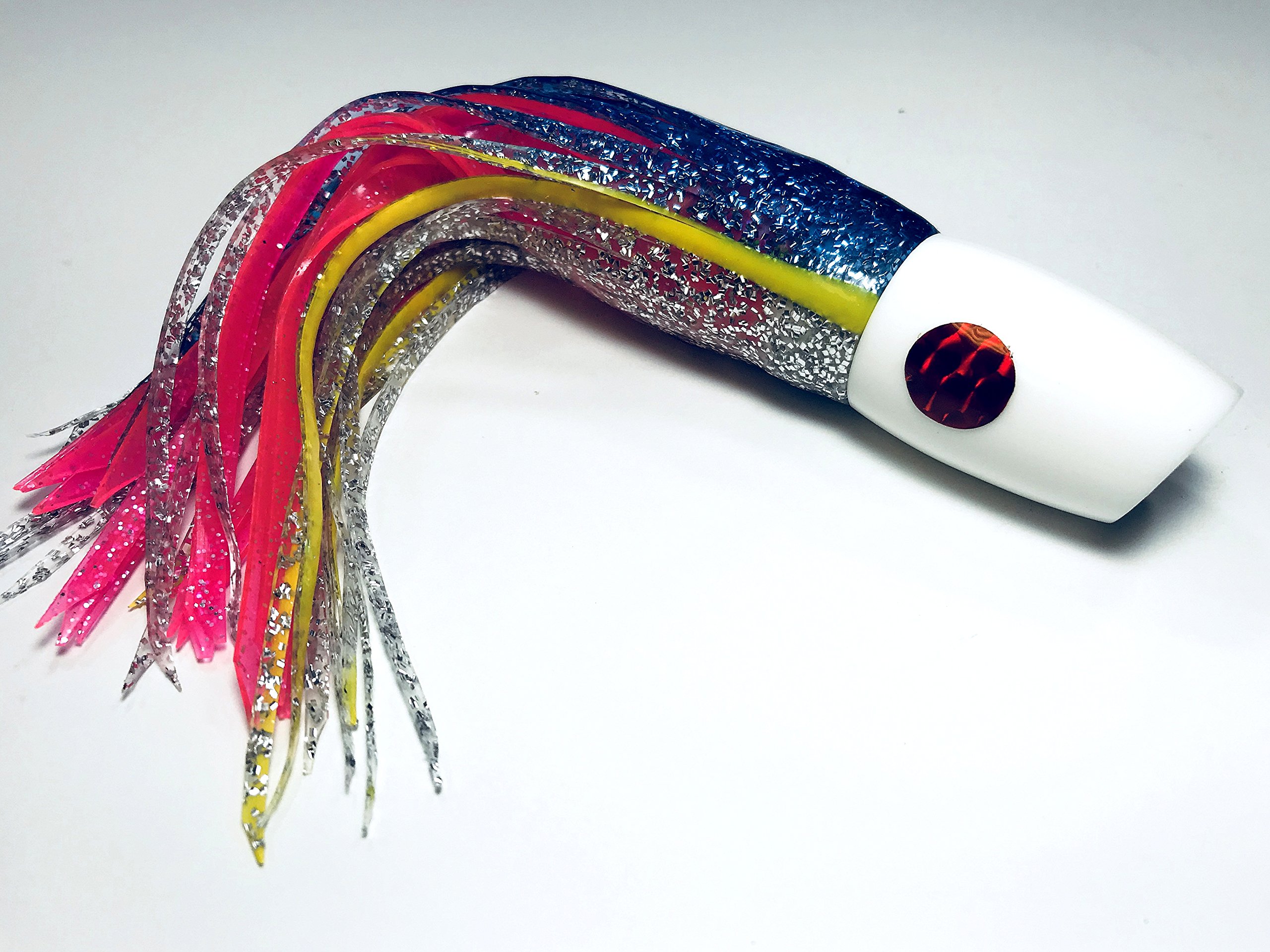 Premium White Kona Slant Saltwater Fishing Lure - Ideal for Marlin, Tuna, Mahi, Wahoo & Dolphin - Perfect for Offshore Trolling & Deep Sea Fishing Adventures