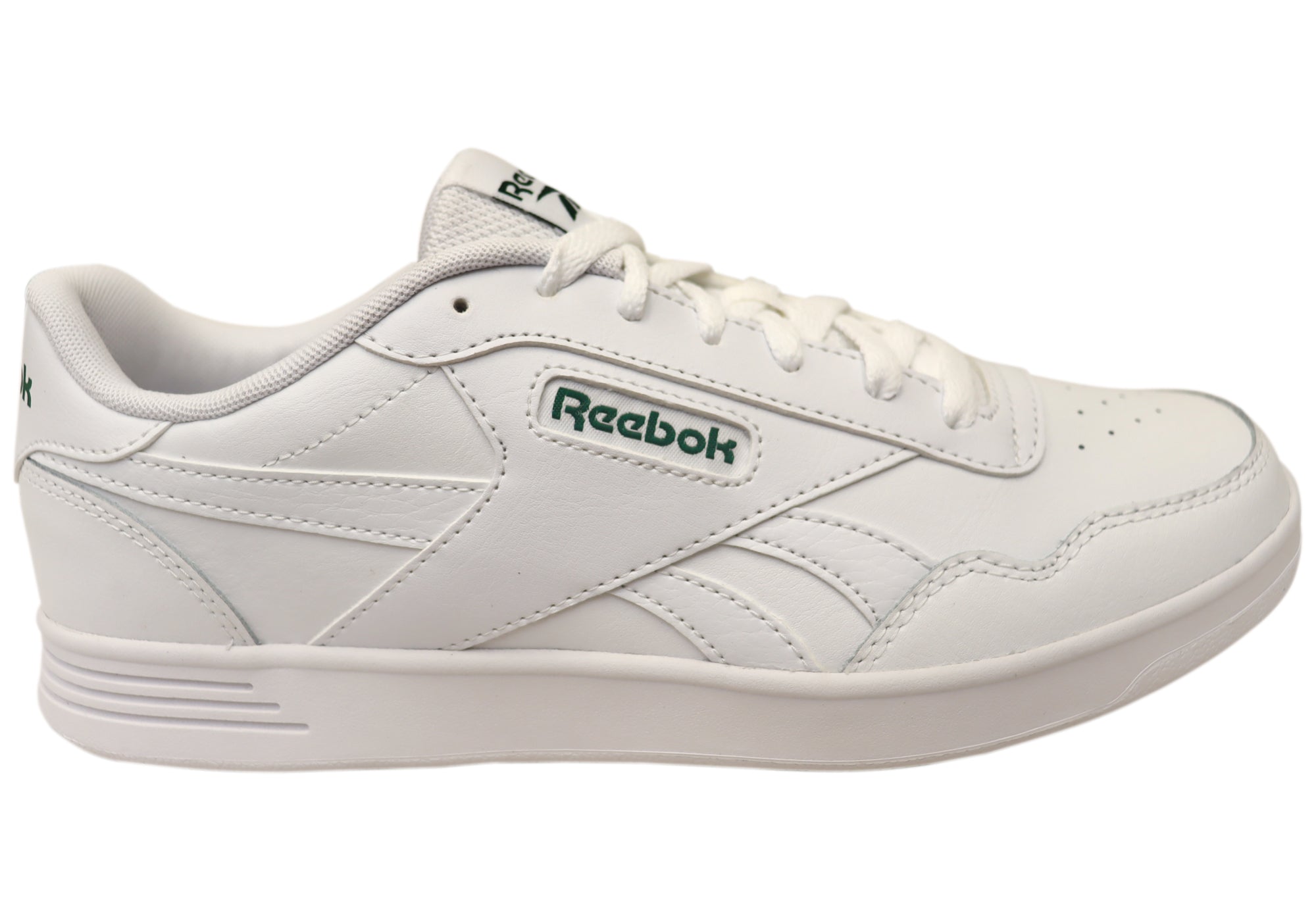 Reebok Court Advance Men's White Lace-Up Sneakers - Comfortable Athletic Shoes for Casual Wear, Gym & Everyday Use