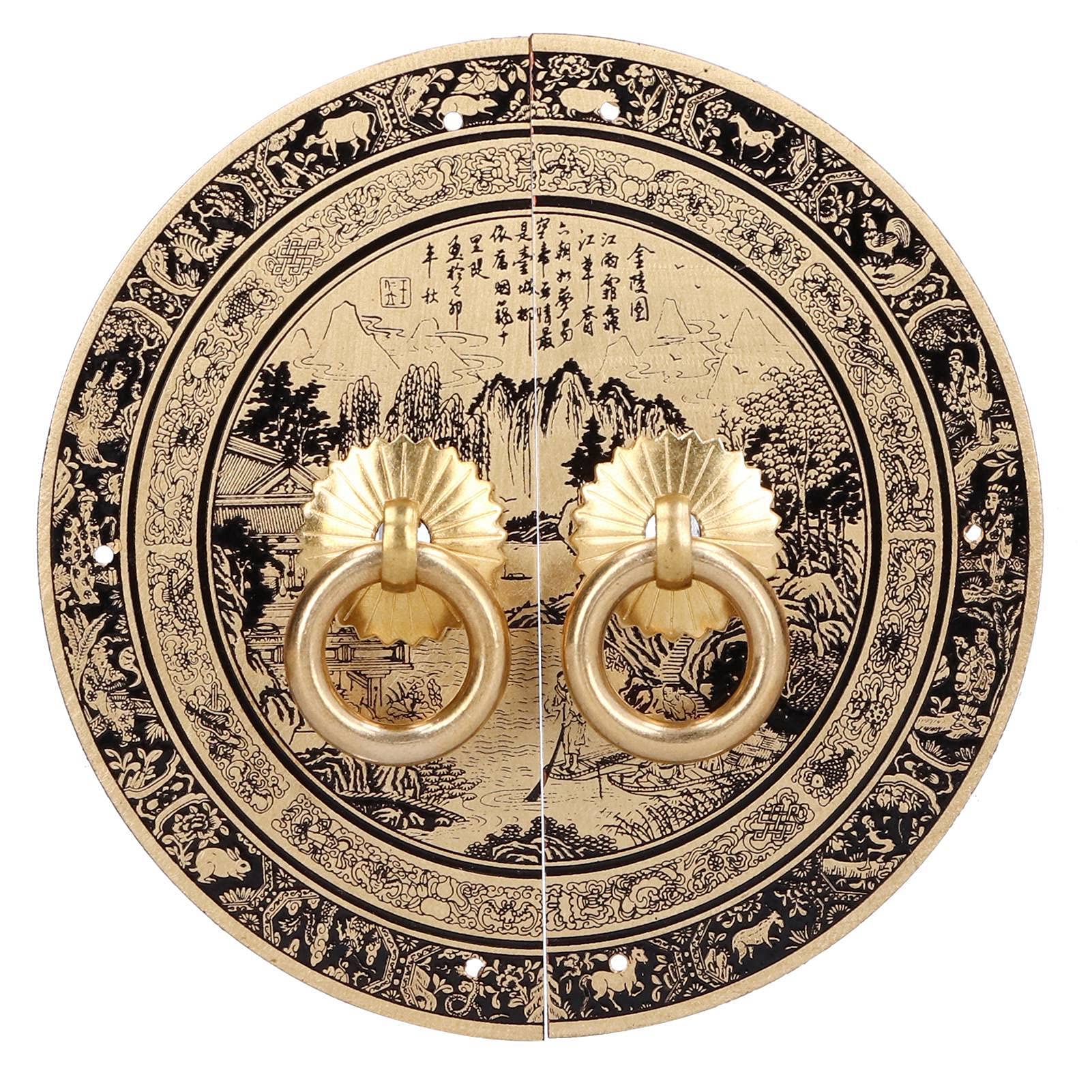 Vintage Brass Door Handle - Heavy Duty Antique Cabinet Knob for Wardrobes, Dressing Tables & Furniture - Perfect for Bedroom, Bathroom & Home Decor