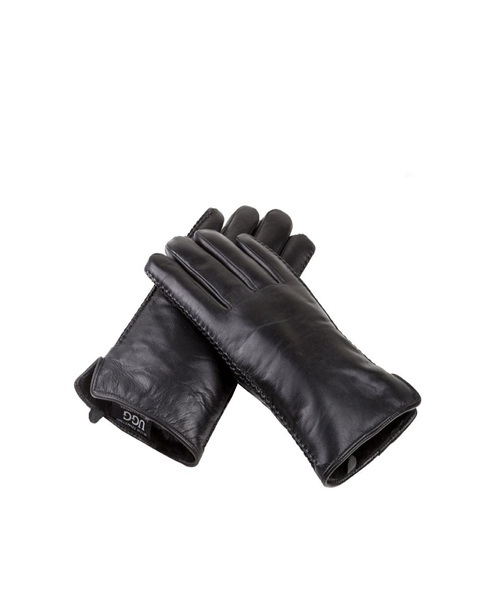 UGG Men's Nappa Leather Gloves - Warm Winter Gloves for Men, Touchscreen Compatible, Outdoor Activities & Cold Weather Protection