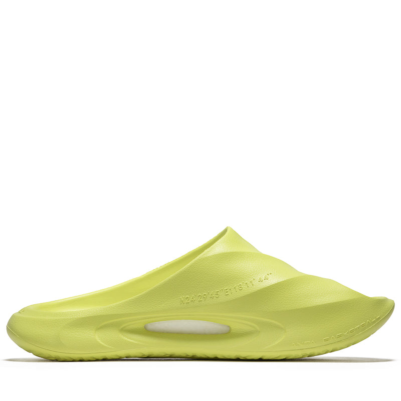Anta Kai 1 Slide Sandals - Lime Green Color Comfortable Slides for Men & Women - Perfect for Beach, Pool, Gym and Casual Wear