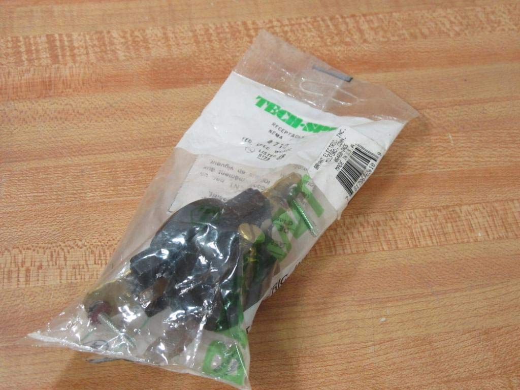 Bryant Electric 4710 15A 125V Duplex Receptacle, Electrical Outlet, Black - Perfect for Home, Office & Workshop Use