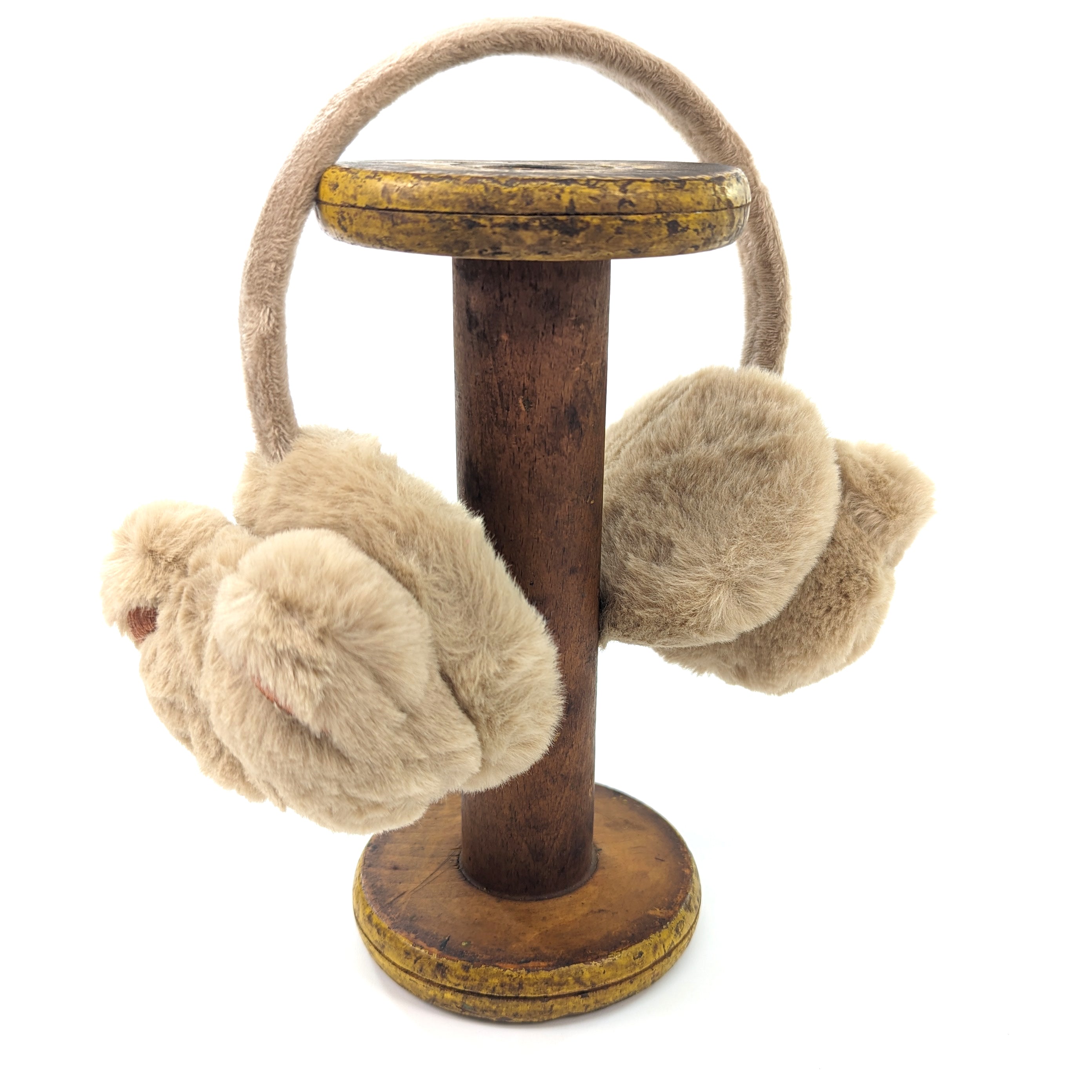 Brown Bear Ear Muffs - Warm Winter Headband for Women & Kids - Soft Fleece Earmuffs for Cold Weather - Perfect for Outdoor Activities, Skiing, Snowboarding, and Winter Sports