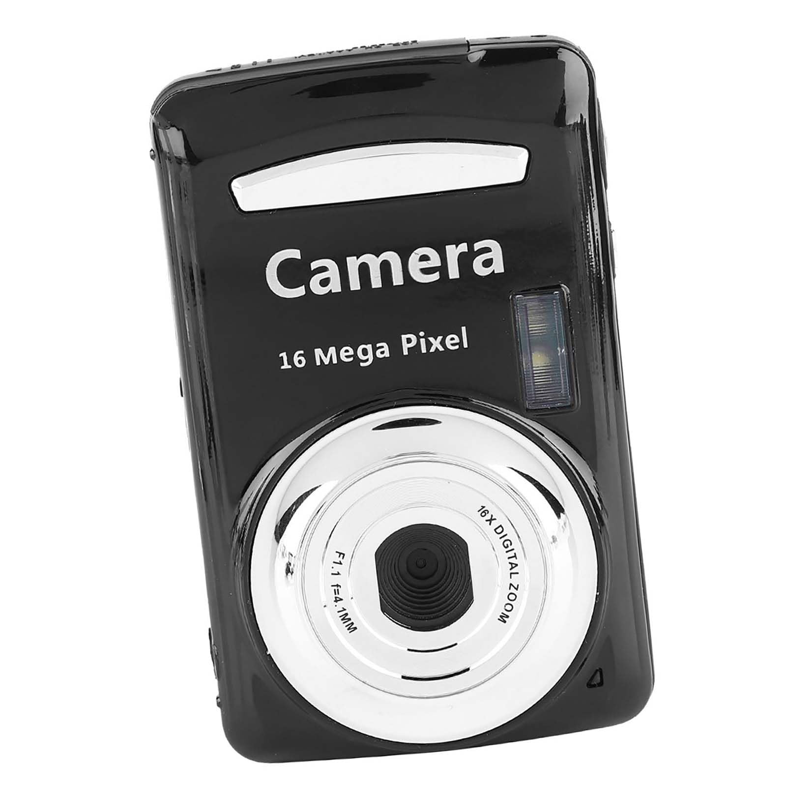 VBESTLIFE 16x Zoom Digital Video Camera - Compact, Lightweight & Portable Mini Camcorder with High Quality Sensor - Perfect for Home Videos, Travel Vlogging & Outdoor Adventures (Black)