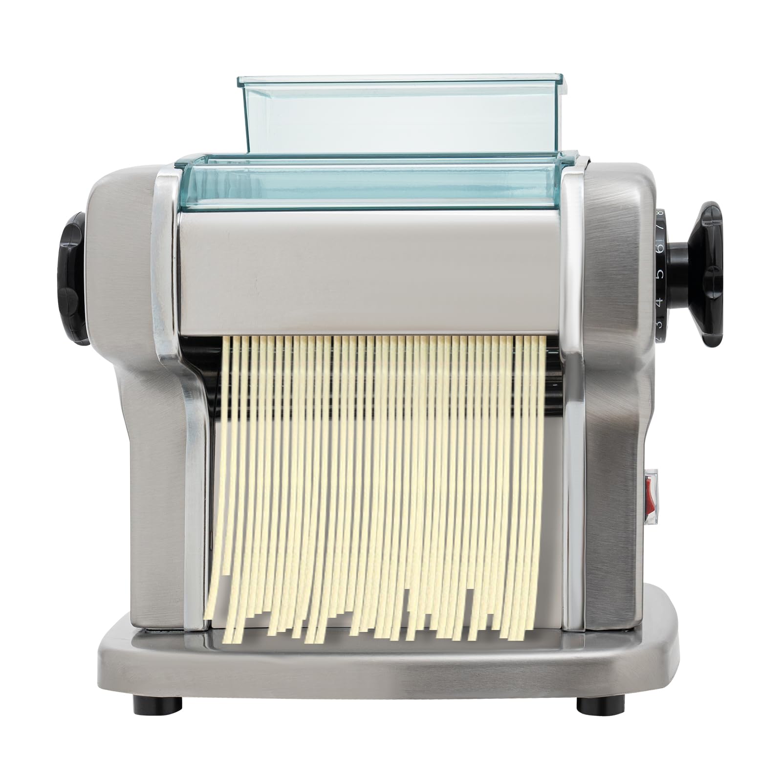 Automatic Electric Pasta Maker Machine - Stainless Steel Fresh Noodle Dough Roller with Adjustable Thickness for Homemade Pasta | Perfect for Family Cooking, Italian Cuisine & Restaurant-Style Meals at Home