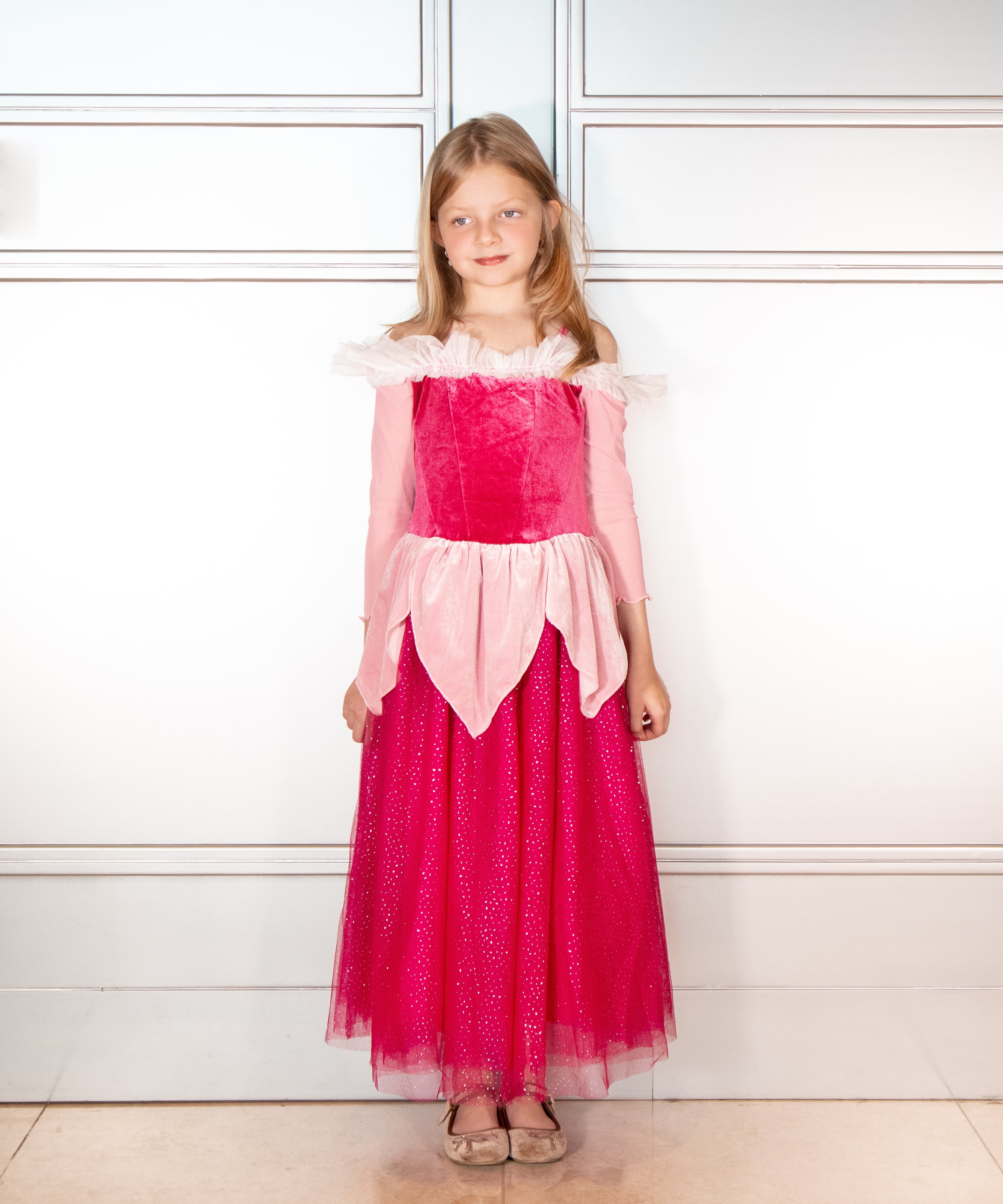Sleeping Princess Dress for Girls - Elegant Fairy Tale Costume for Parties, Halloween & Dress-Up Play