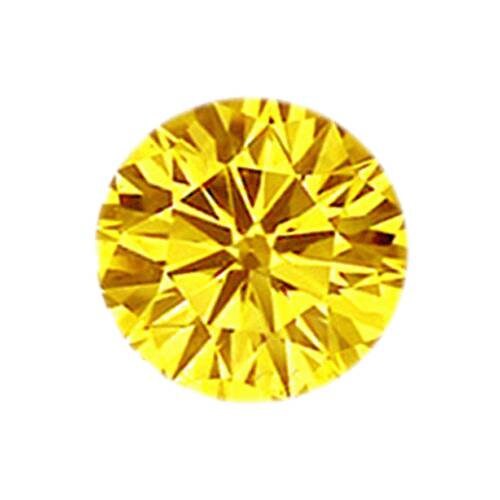 Natural Vivid Yellow Diamond 1.4mm Round - SI1/SI2 Clarity - April Birthstone & Fancy Color Gemstone for Jewelry Making (Perfect for Engagement Rings, Necklaces & Earrings)